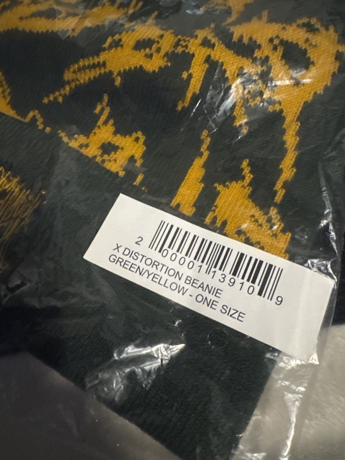 Revenge X Distortion Beanie Green/Yellow Size ONE SIZE - 2 Thumbnail