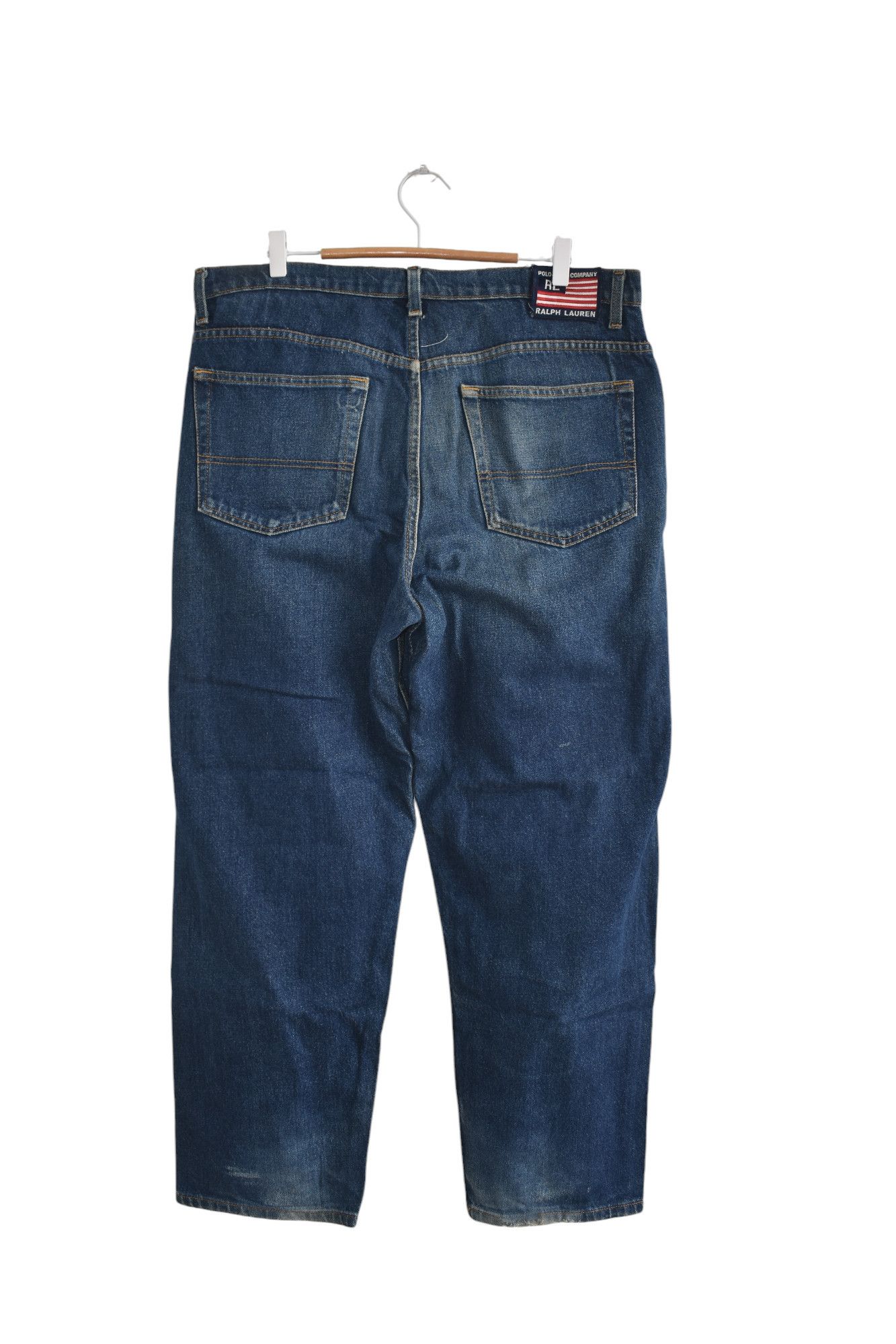 Polo Ralph Lauren × Vintage Vintage Y2K Polo Jeans Co Dark Wash Baggy Denim Jeans W36 Size US 36 / EU 52 - 4 Thumbnail