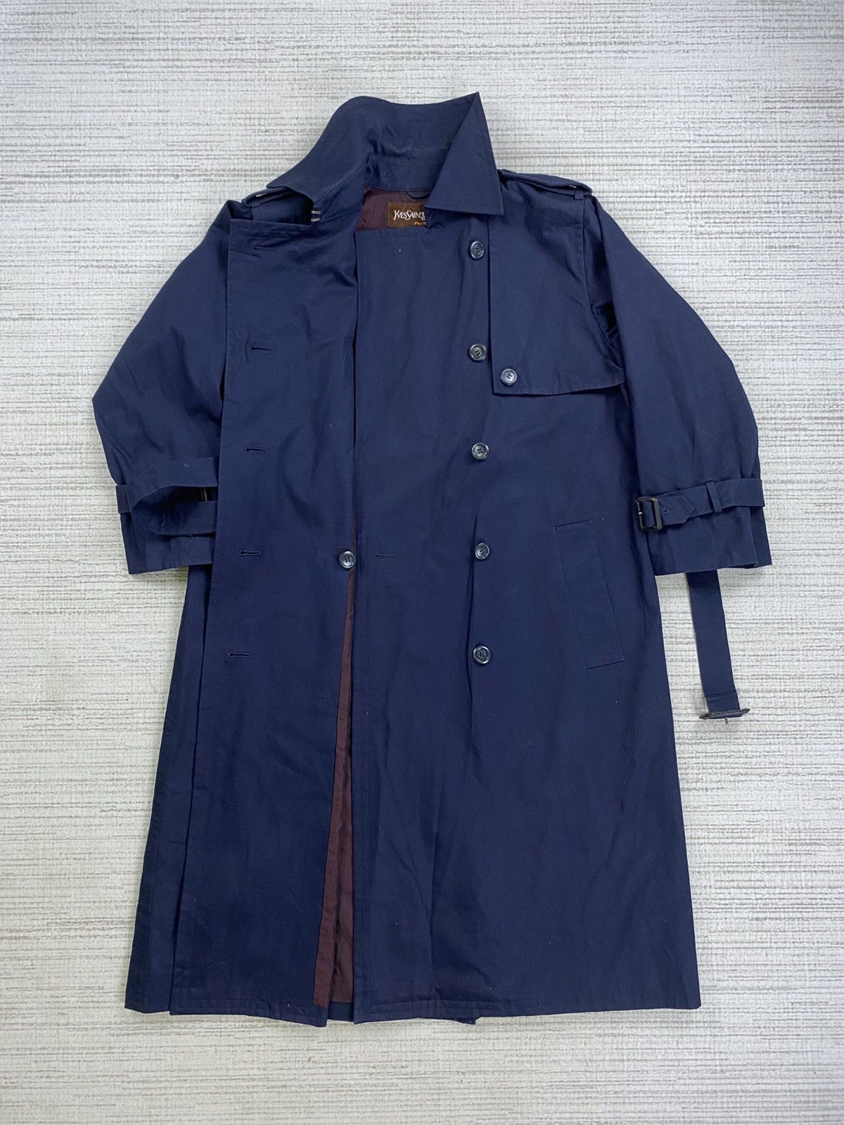 Yves Saint Laurent Vintage Yves Saint Laurent Double Breast Trench Coat Jacket Size US M / EU 48-50 / 2 - 8 Thumbnail