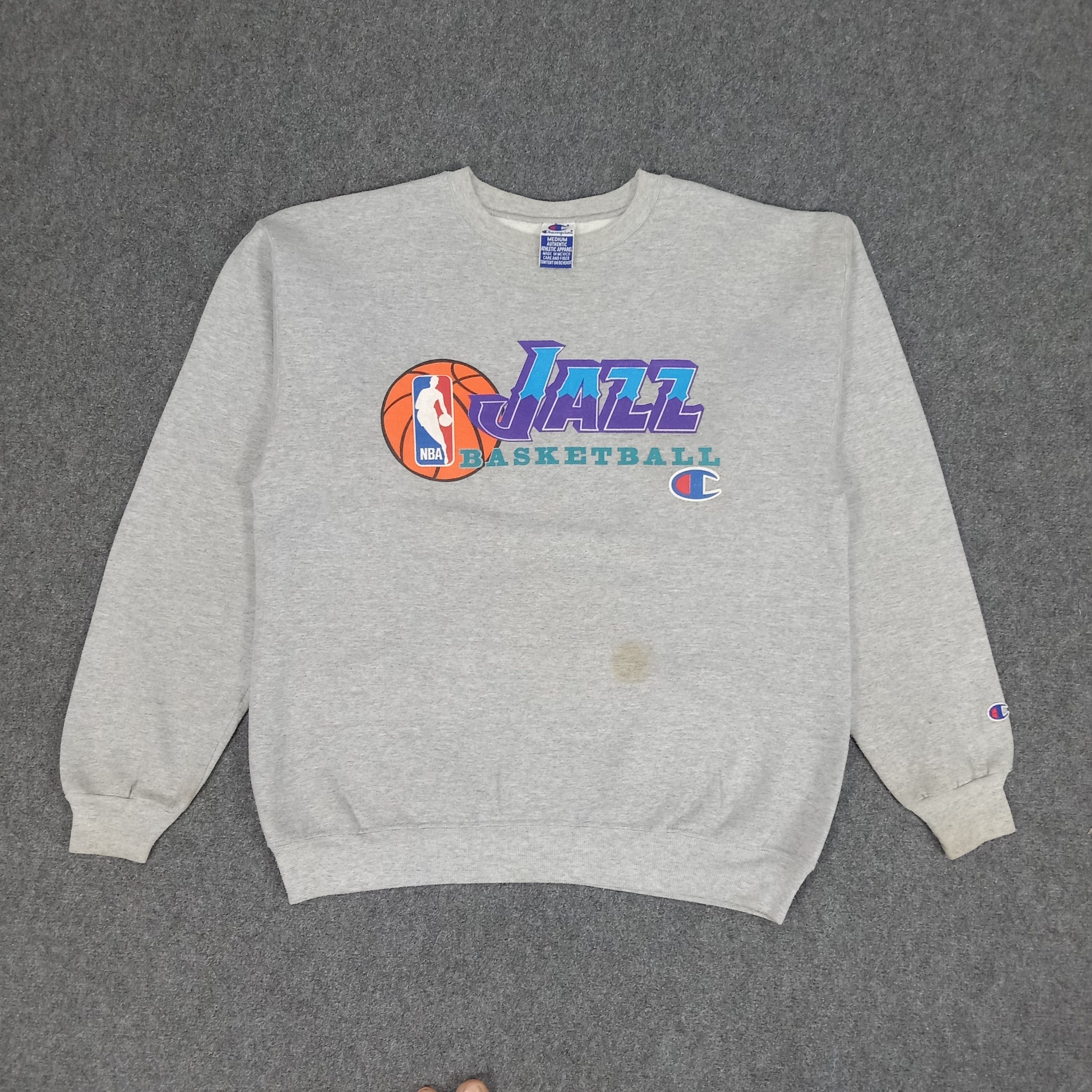 Champion × NBA × Vintage Champion NBA Jazz Basketball Sweatshirt Size US M / EU 48-50 / 2 - 1 Thumbnail
