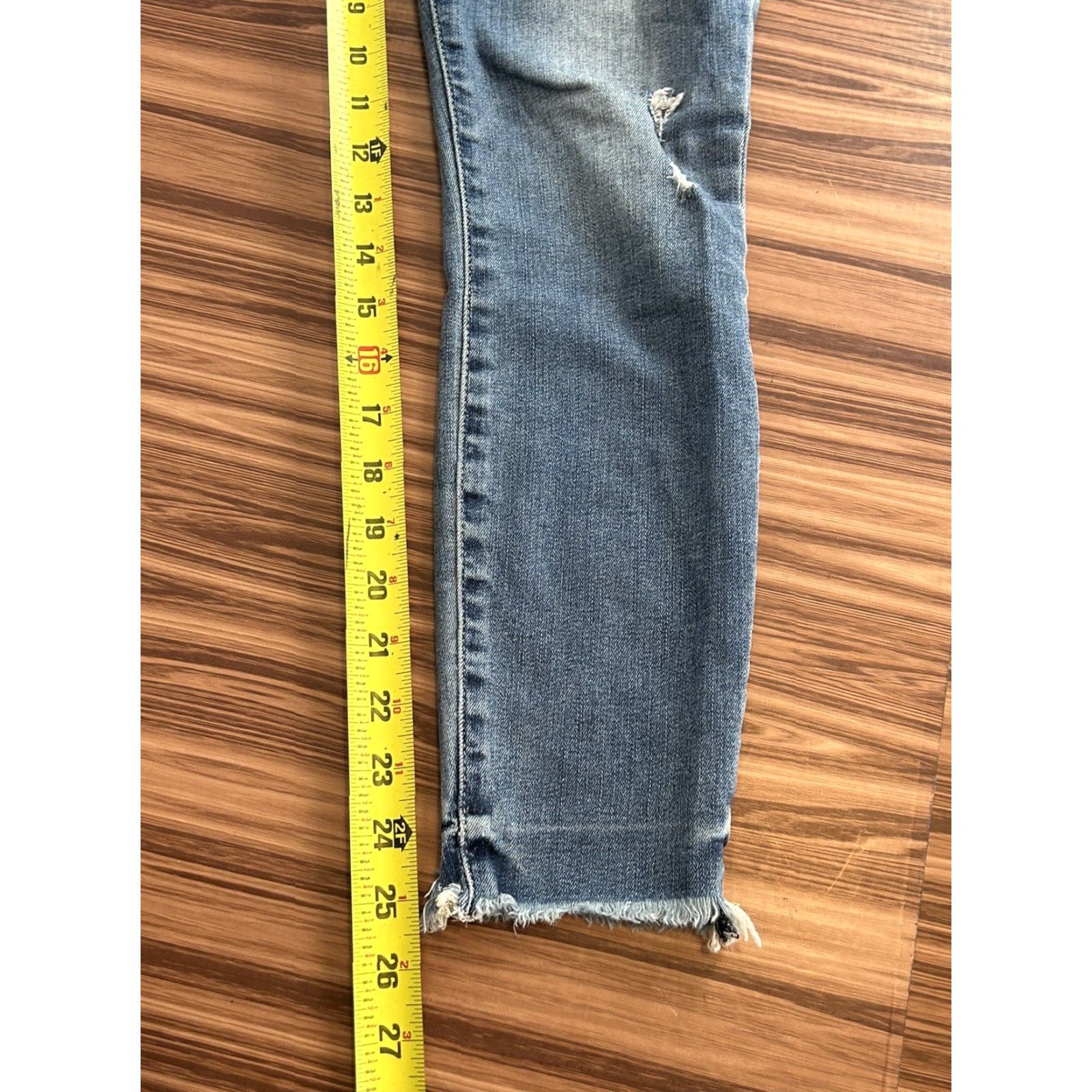 Lucky Brand Lucky Brand Women's Bridgette Jeans High Rise Skinny Size 2/26 Ankle Blue Denim Slim Fitted Womens Size 26" / US 2 / IT 38 - 3 Thumbnail
