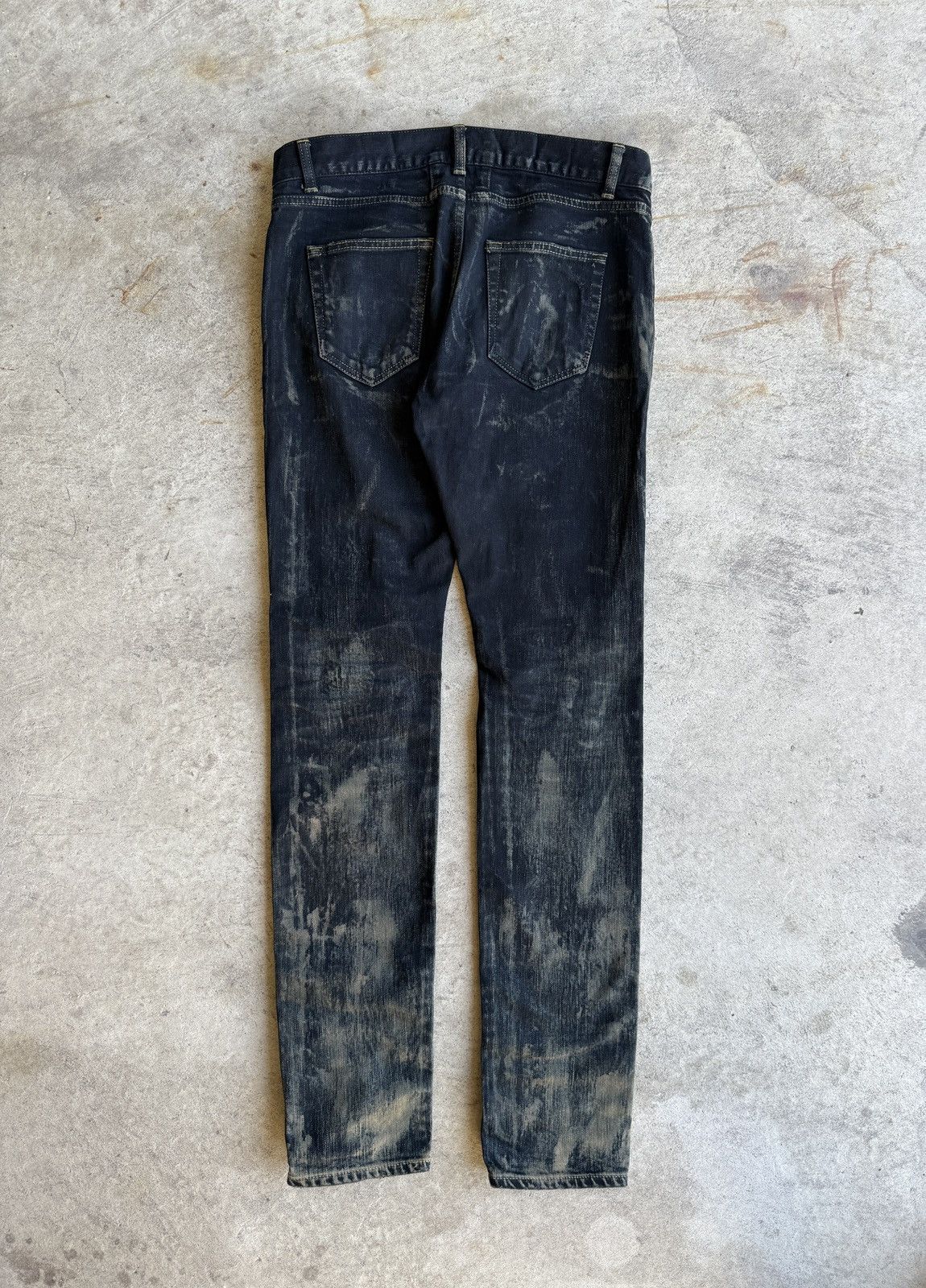 Saint Laurent Paris Saint Laurent Paris F/W16 Oil Spill D02 Denim Hedi Slimane Size US 30 / EU 46 - 3 Thumbnail