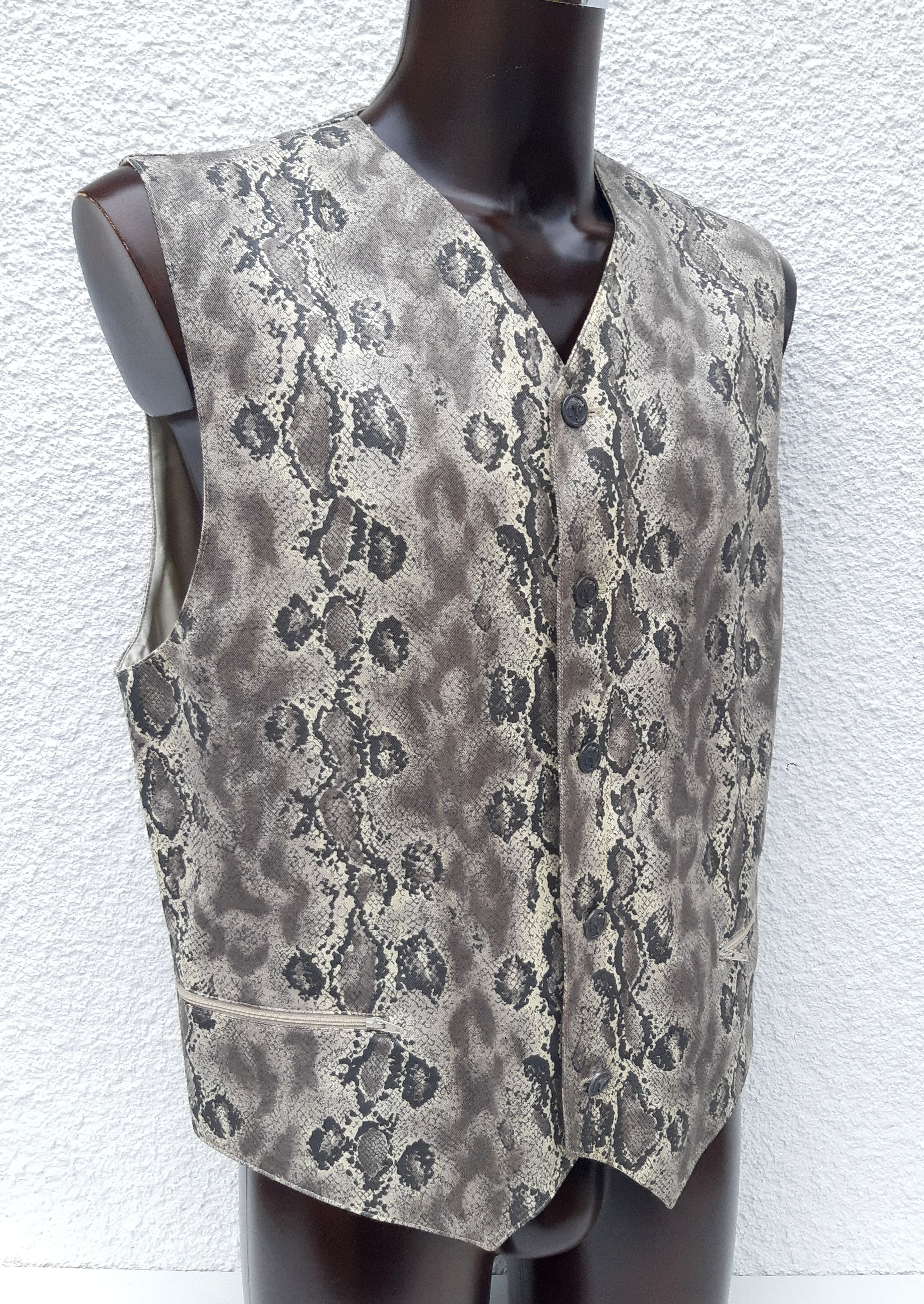 Versus Versace Vintage 90s GIANNI VERSACE VERSUS men's vest Size 42R - 4 Thumbnail