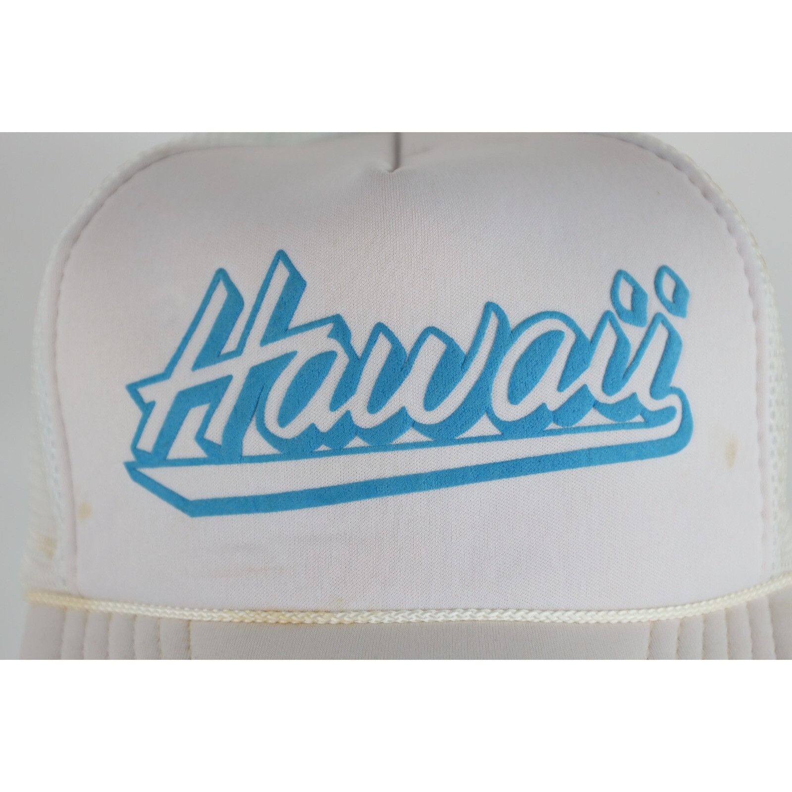 Vintage Vintage 80s Streetwear Spell Out Script Hawaii Trucker Hat Size ONE SIZE - 2 Thumbnail