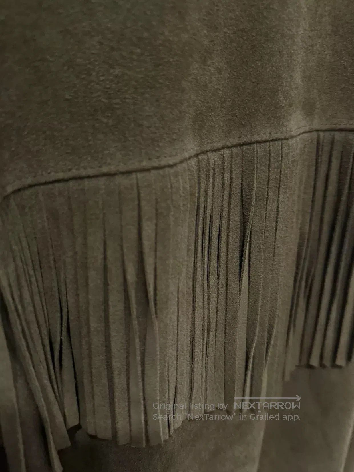 Saint Laurent Paris Saint Laurent Hedi Slimane Suede Fringe Jacket. Size US S / EU 44-46 / 1 - 3 Thumbnail