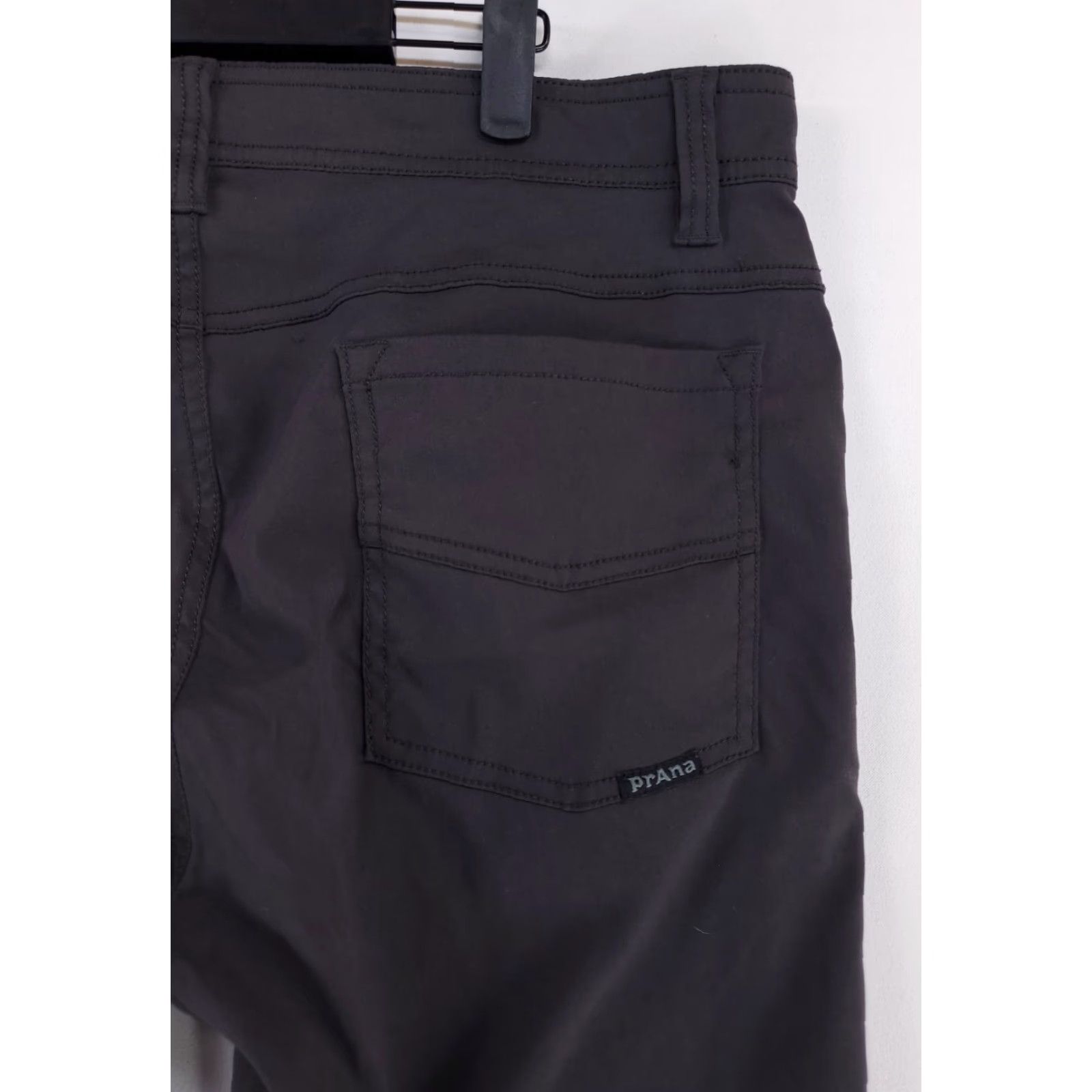 Prana Prana Brion Pants Slim Fit Dark Gray Mens 33 x 32 Performance Hiking Pants 33 x 26 Actual Mens Slim Gray Prana Brion Pants Size US 33 - 3 Thumbnail