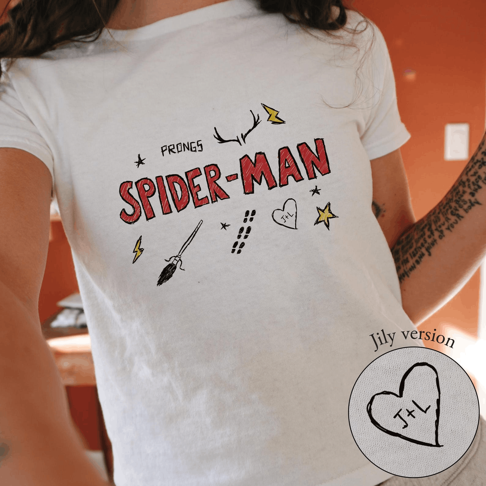 Other James Potter Spider-Man Doodles Baby Tee Size XS / US 0-2 / IT 36-38 - 3 Thumbnail