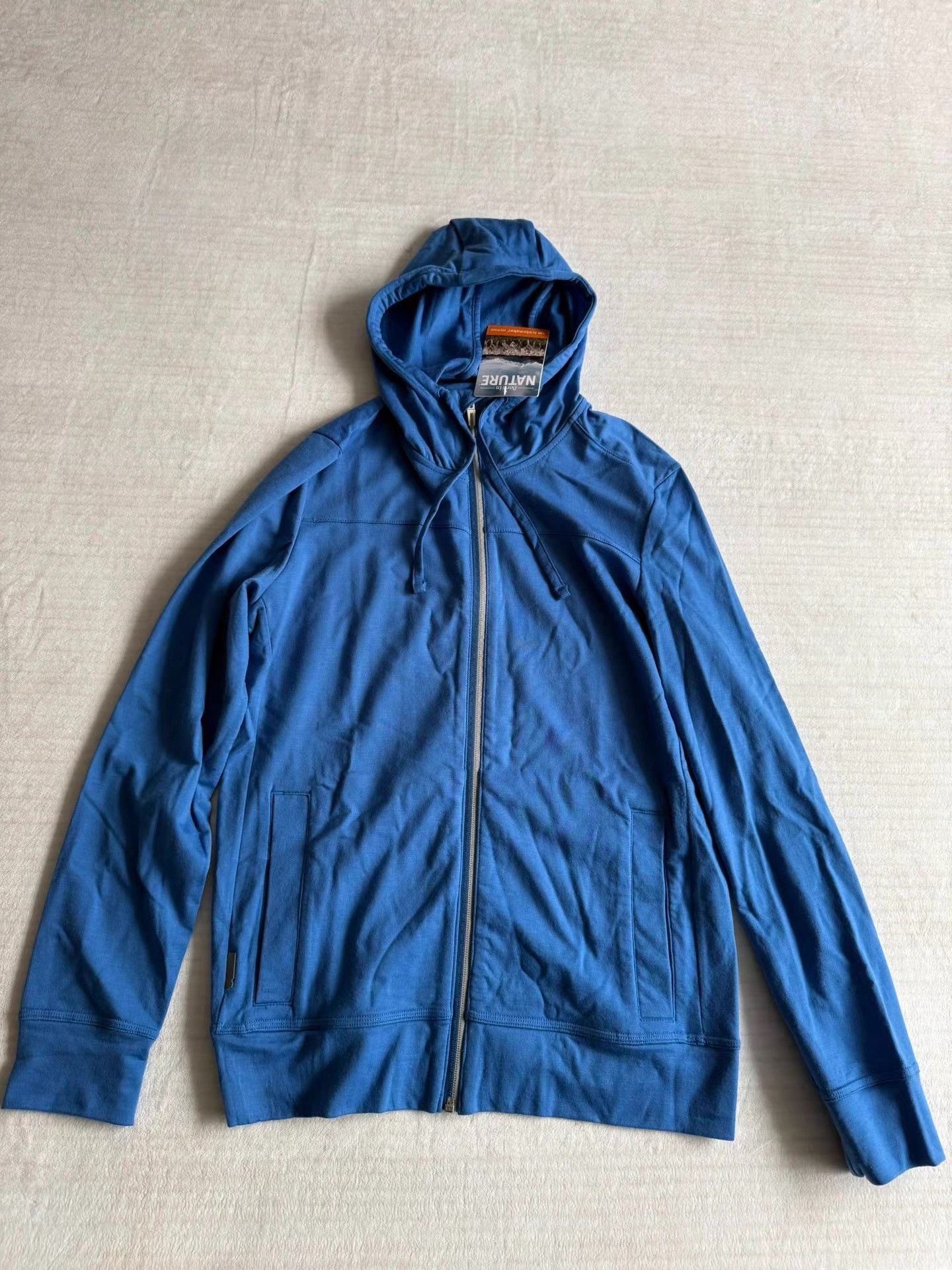 Icebreaker Blue Zip-Up Hoodie with Front Pockets Size US M / EU 48-50 / 2 - 1 Thumbnail