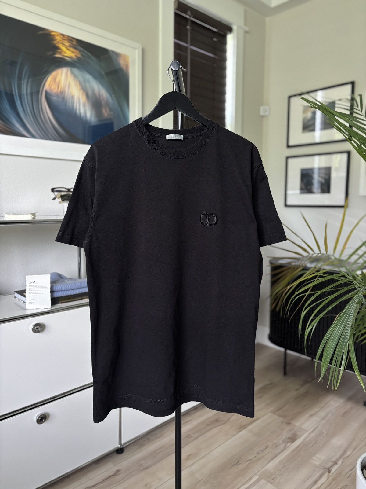 Dior DIOR EMBROIDERED CD LOGO TEE SHIRT Size US L / EU 52-54 / 3 - 1 Thumbnail