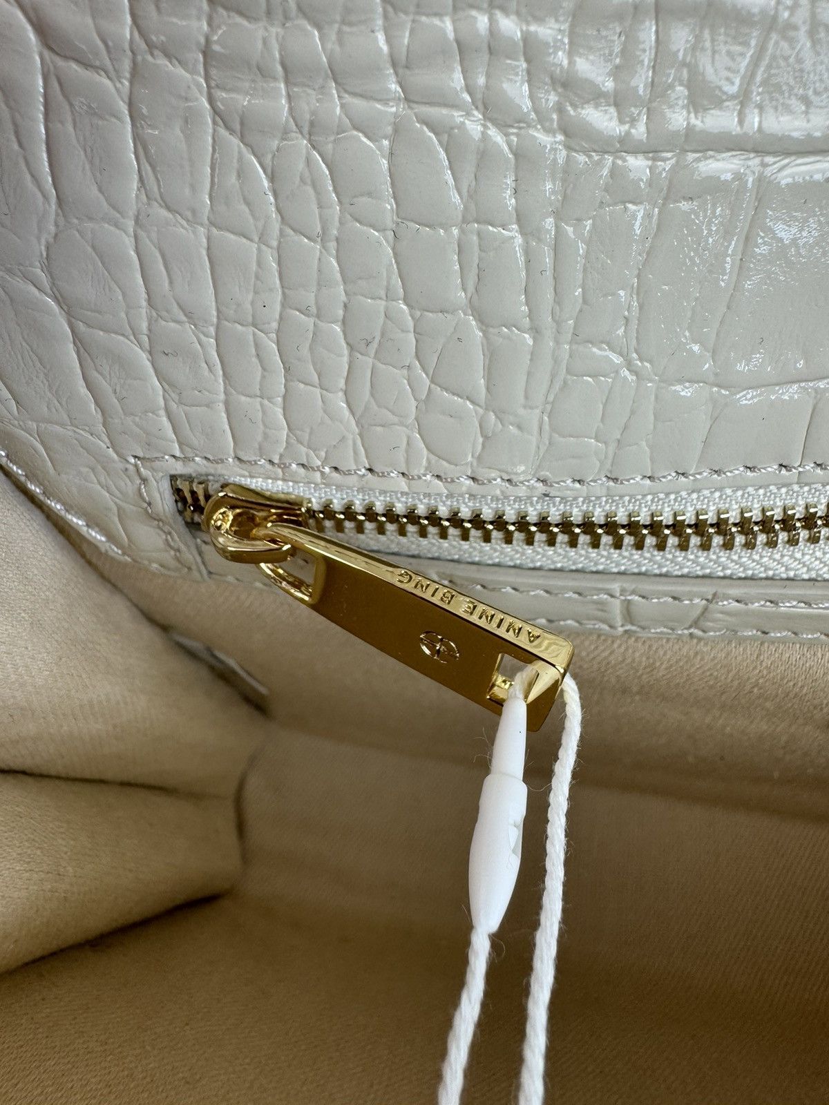Anine Bing Anine Bing Colette leather croco embossed bag hand crossbody Size ONE SIZE - 19 Thumbnail