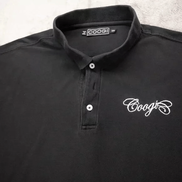 Coogi Vintage COOGI Men 2XL XXL Black Logo Polo Short Sleeve Shirt Size US XXL / EU 58 / 5 - 2 Thumbnail