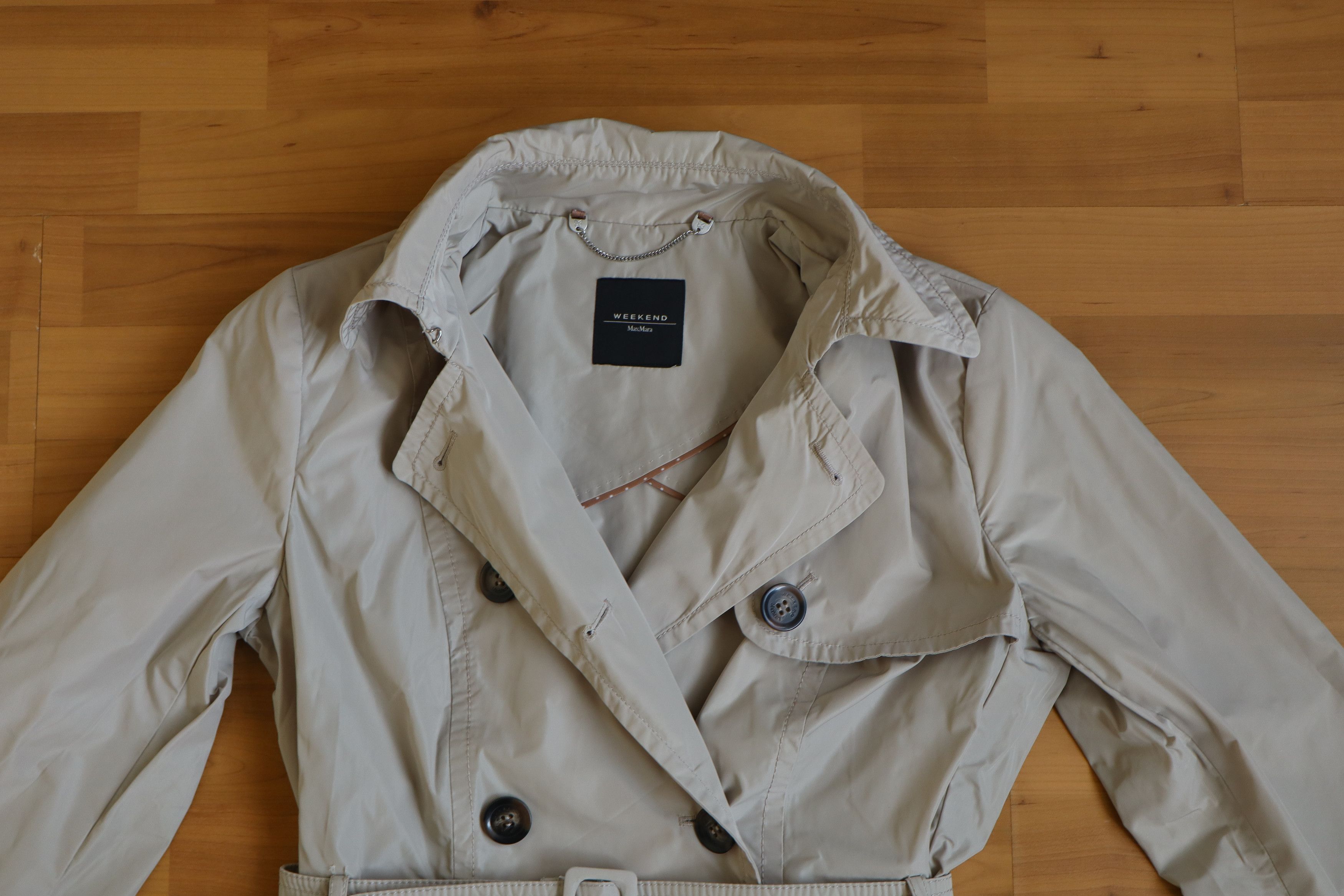 Weekend Max Mara Max Mara Weekend Jacket Trench Coat size S Beige Size S / US 4 / IT 40 - 3 Thumbnail