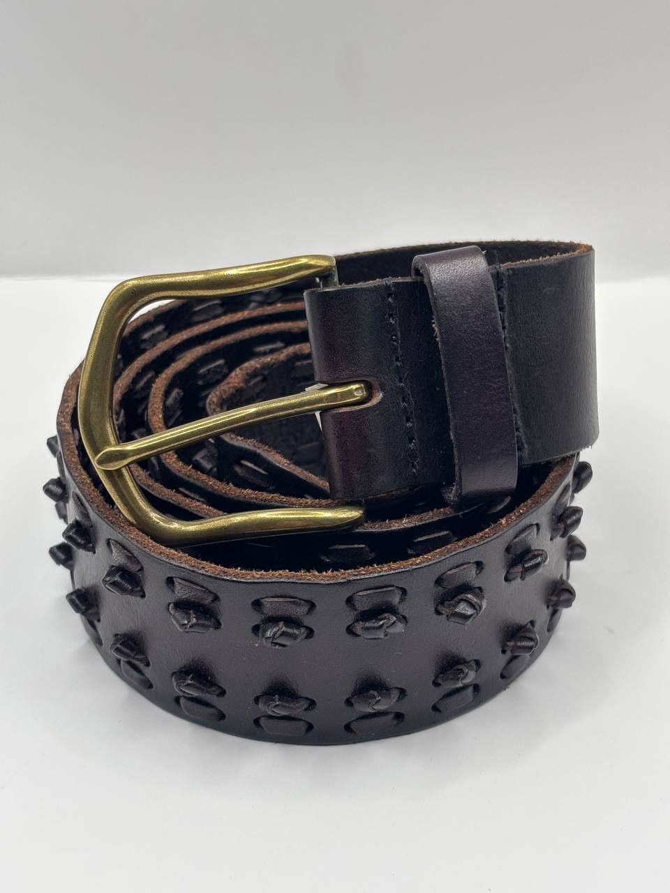 Vintage Pieces Amarion Studded Leather Belt - Size 95 - Boho Size 34 - 1 Thumbnail