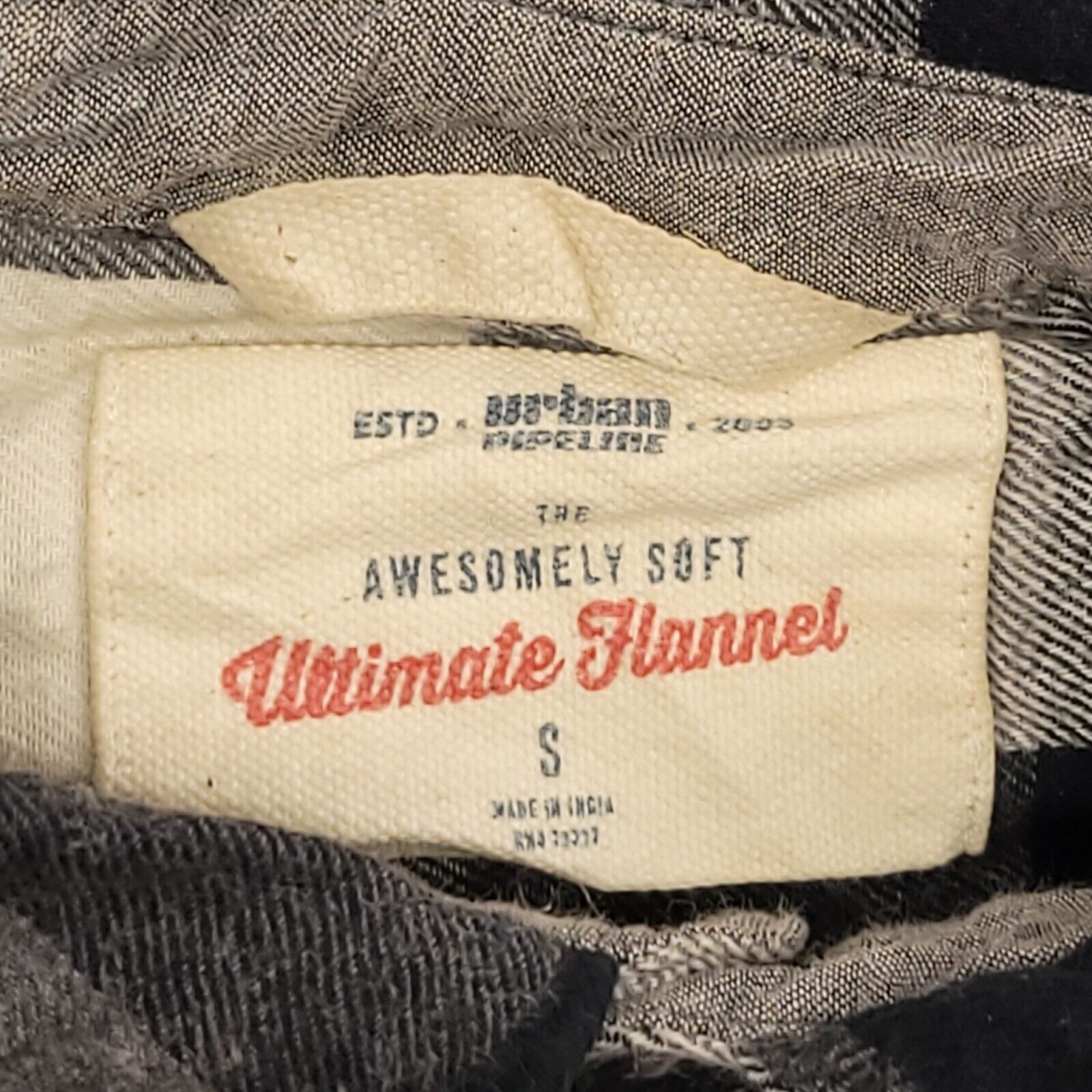 Urban Pipeline Urban Pipeline Gingham Flannel Shirt Mens Size Small S Gray Size US S / EU 44-46 / 1 - 3 Thumbnail