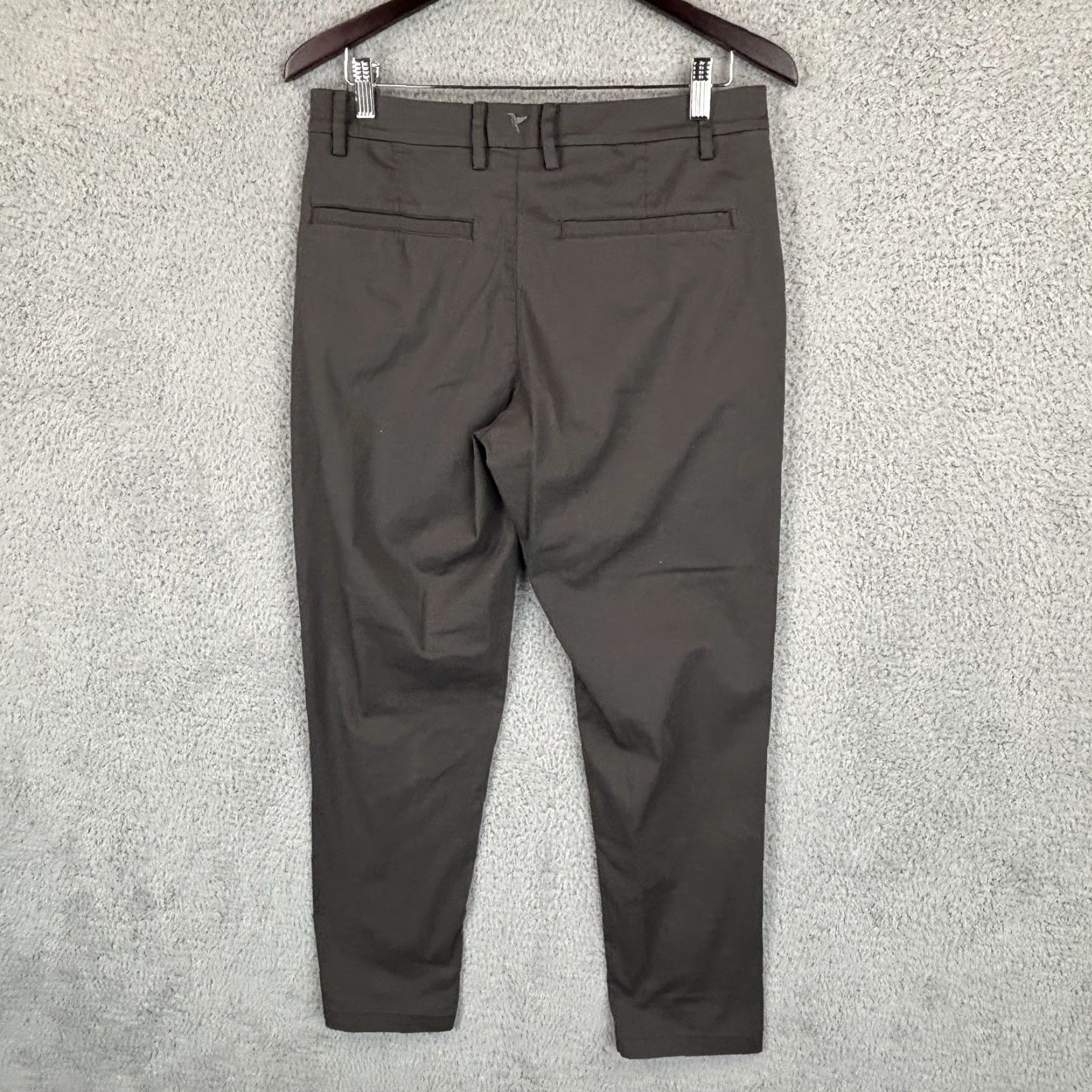 Vintage Bird Dogs Pants Mens 32x28 Charcoal Gray Tapered Slim Athletic Zip Pocket Drawstring Lined Size US 32 / EU 48 - 2 Thumbnail