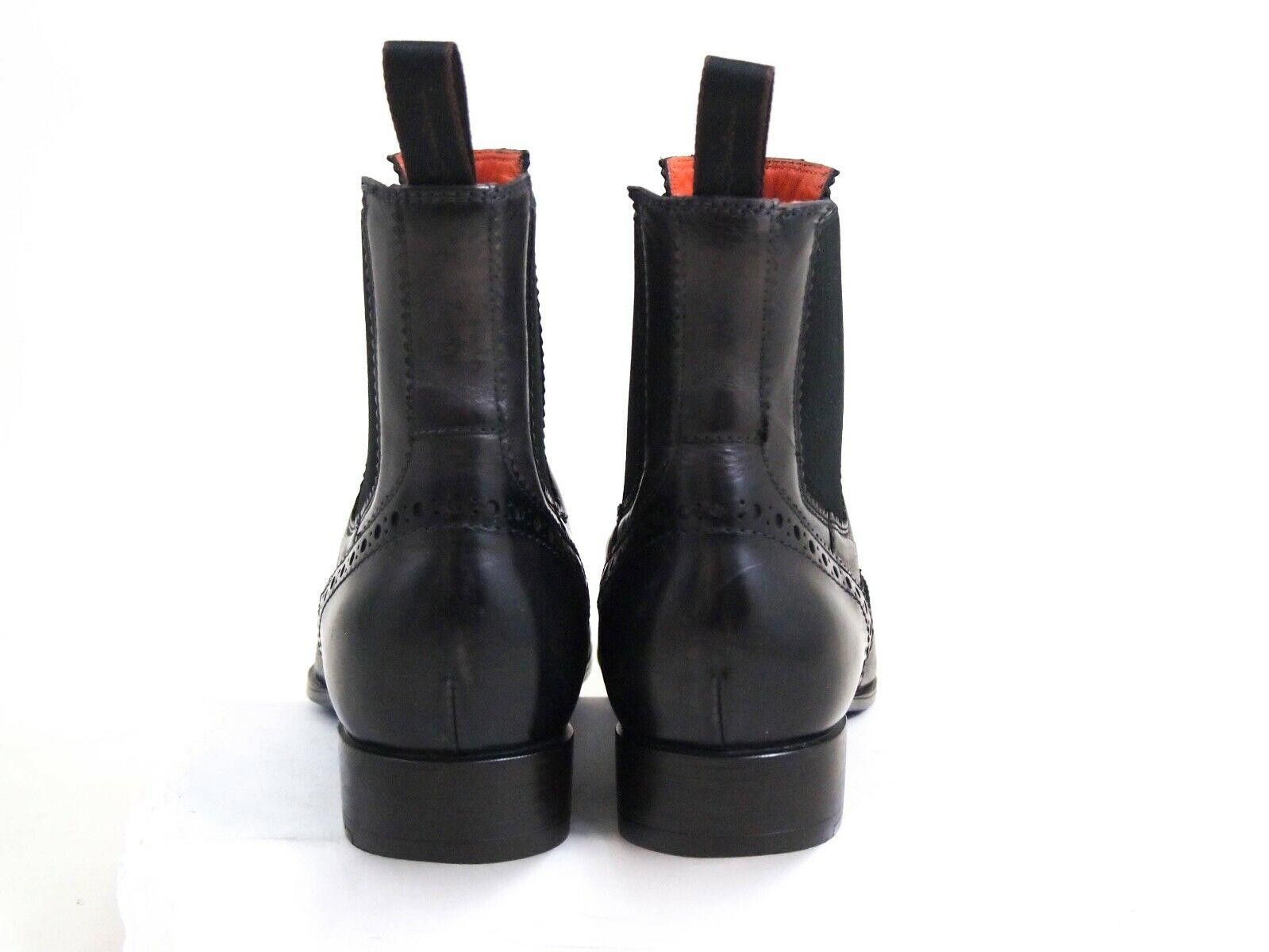 Santoni Santoni Chelsea Boots Black Leather Size US 6 EU 36 $720 Size US 6 / IT 36 - 7 Thumbnail