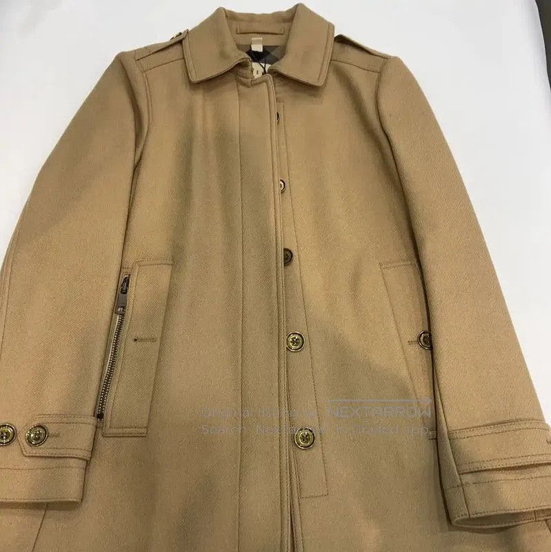 Burberry Burberry Women's Brown Wool Overcoat. Size M / US 6-8 / IT 42-44 - 1 Thumbnail