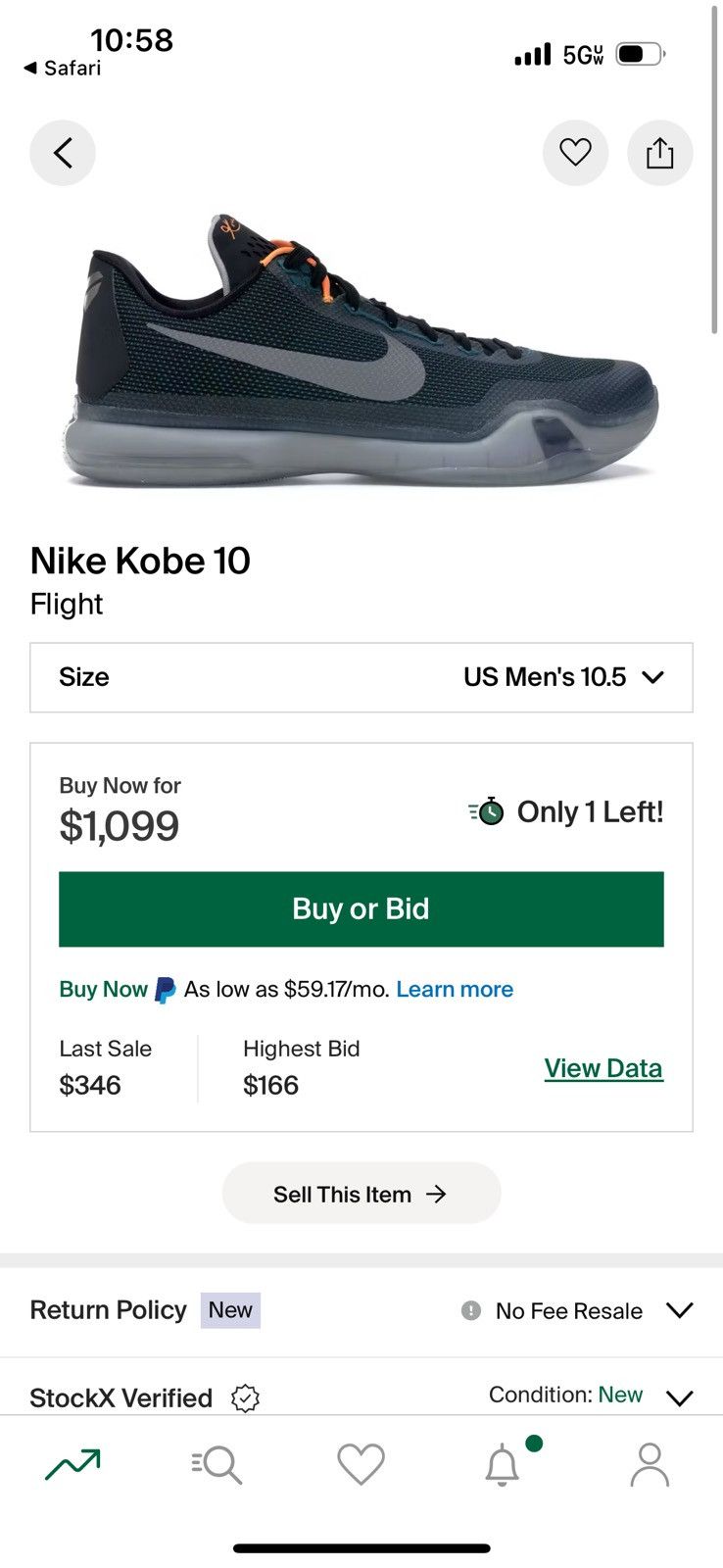 Nike Nike Kobe 10 “Flight” Size US 10.5 / EU 43-44 - 6 Thumbnail
