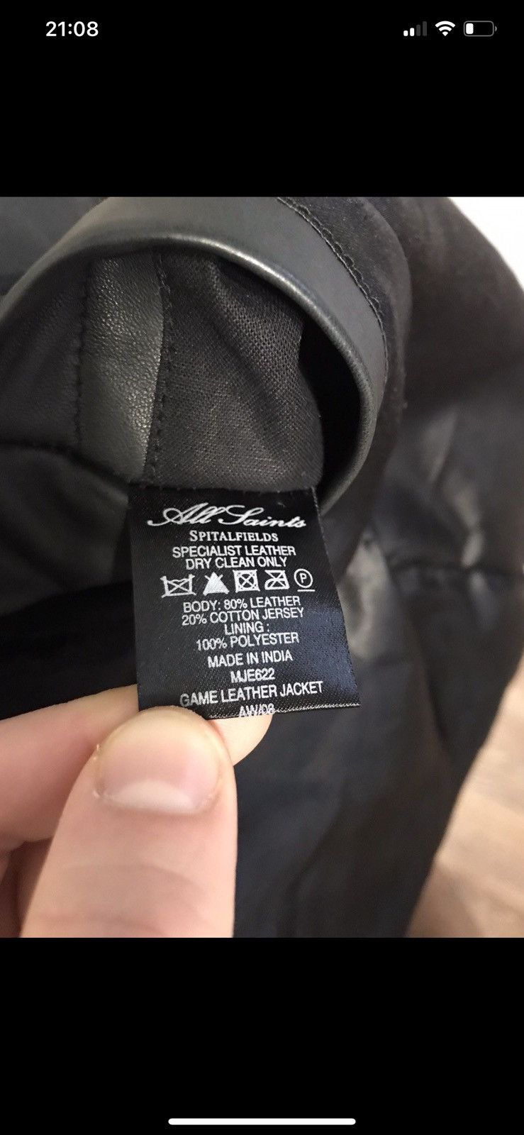 Allsaints × Vintage Allsaints Game Leather Moto Jacket MJE622 Size US M / EU 48-50 / 2 - 9 Thumbnail