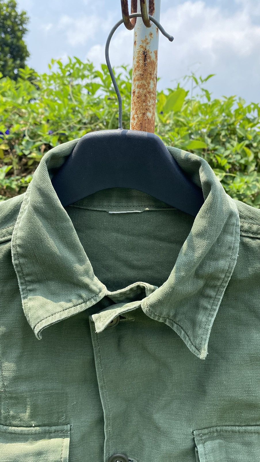 Vintage Vintage Army Cotton Shirt Size ONE SIZE - 12 Thumbnail