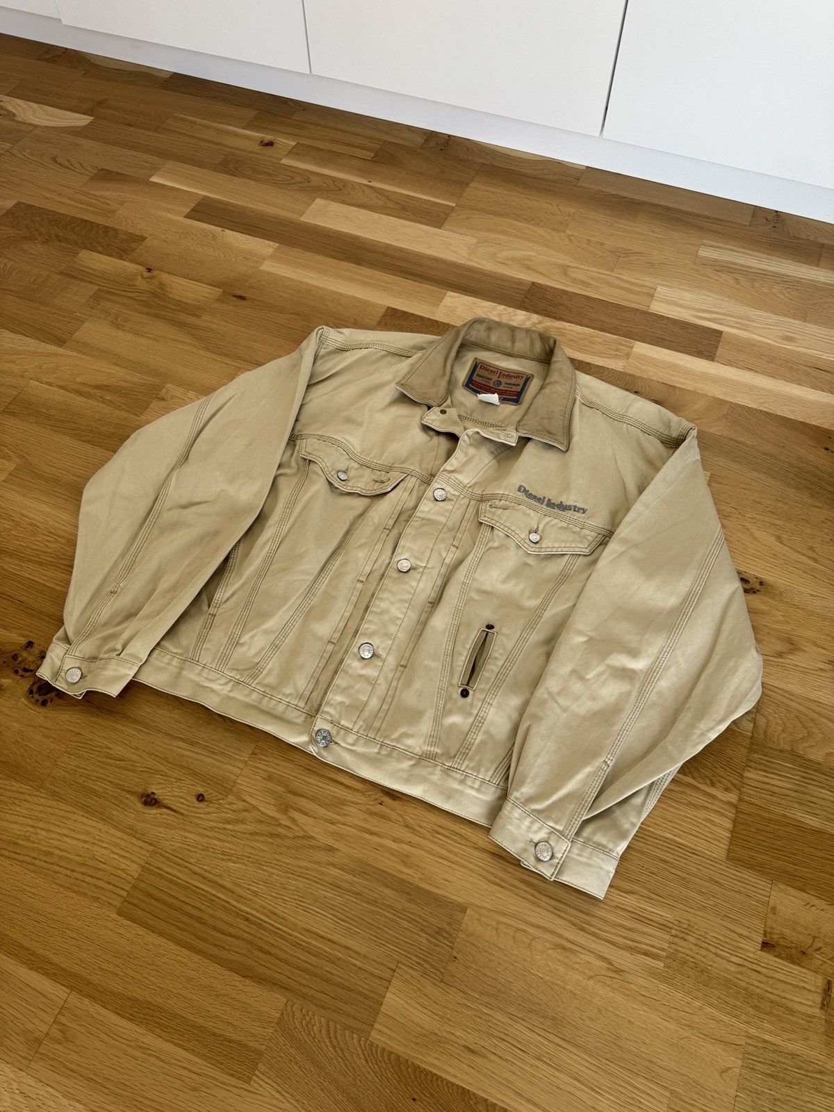 Diesel Diesel Industry vintage bomber denim trucker jacket beige Size US L / EU 52-54 / 3 - 1 Thumbnail