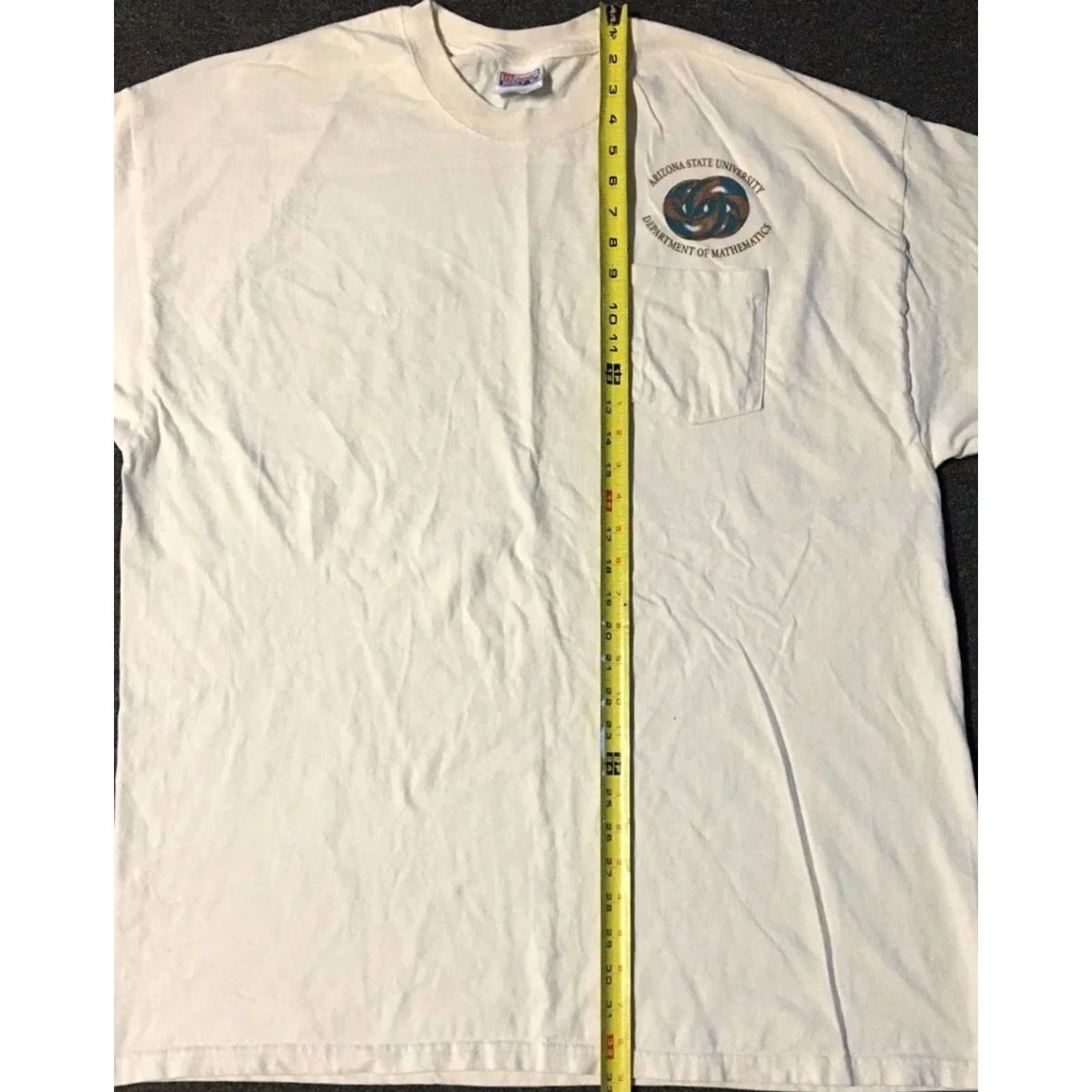 Vintage VINTAGE ASU Math Awareness Shirt T-Shirt Beige XXL Men's 90s College Grunge Y2K Track PE Size US XXL / EU 58 / 5 - 7 Thumbnail
