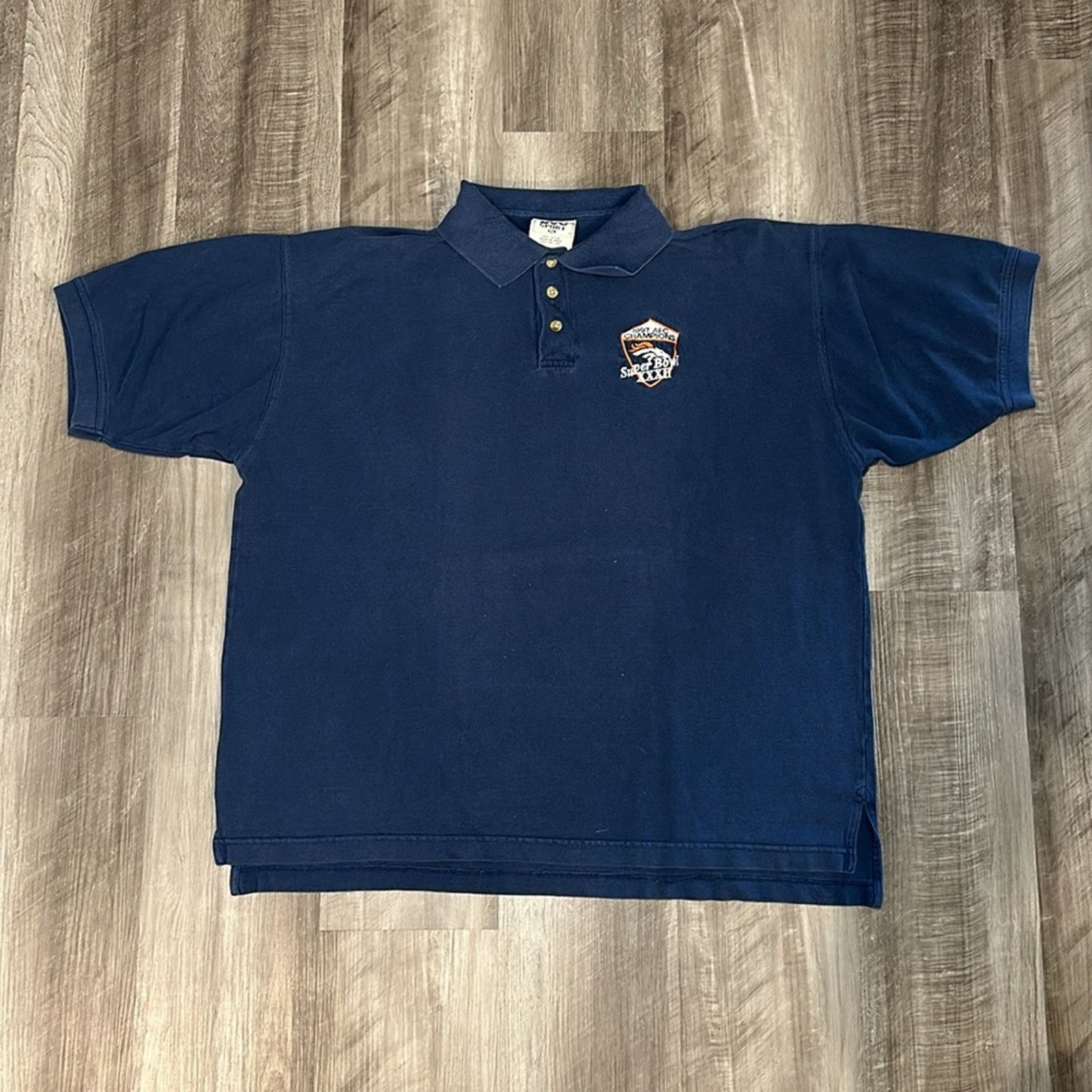 Lee Denver Broncos Vintage Lee Sport Polo - XL Size US XL / EU 56 / 4 - 2 Thumbnail