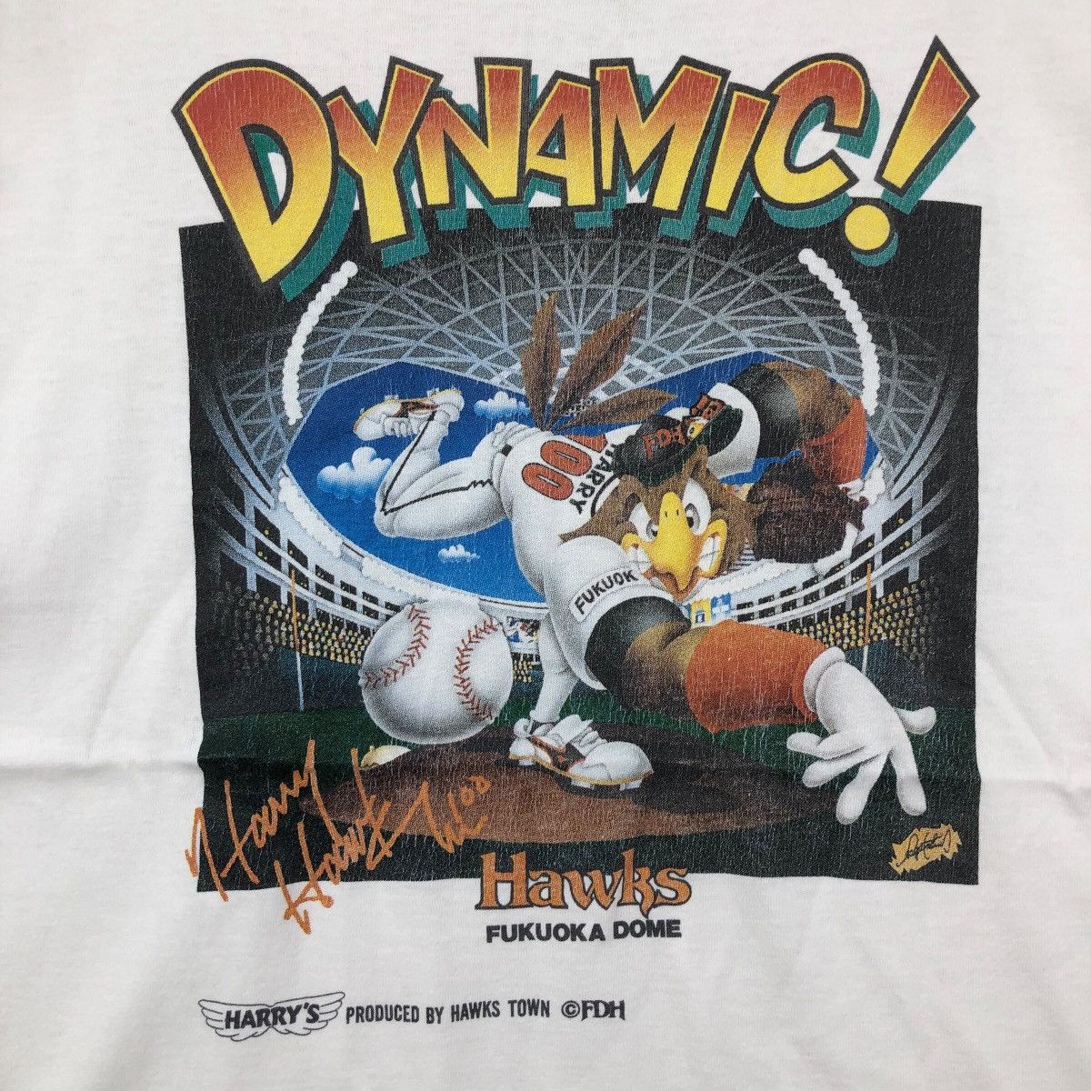 Vintage Vintage Fukuoka SoftBank Hawks Baseball Team Graphic T-Shirt Size US M / EU 48-50 / 2 - 3 Thumbnail