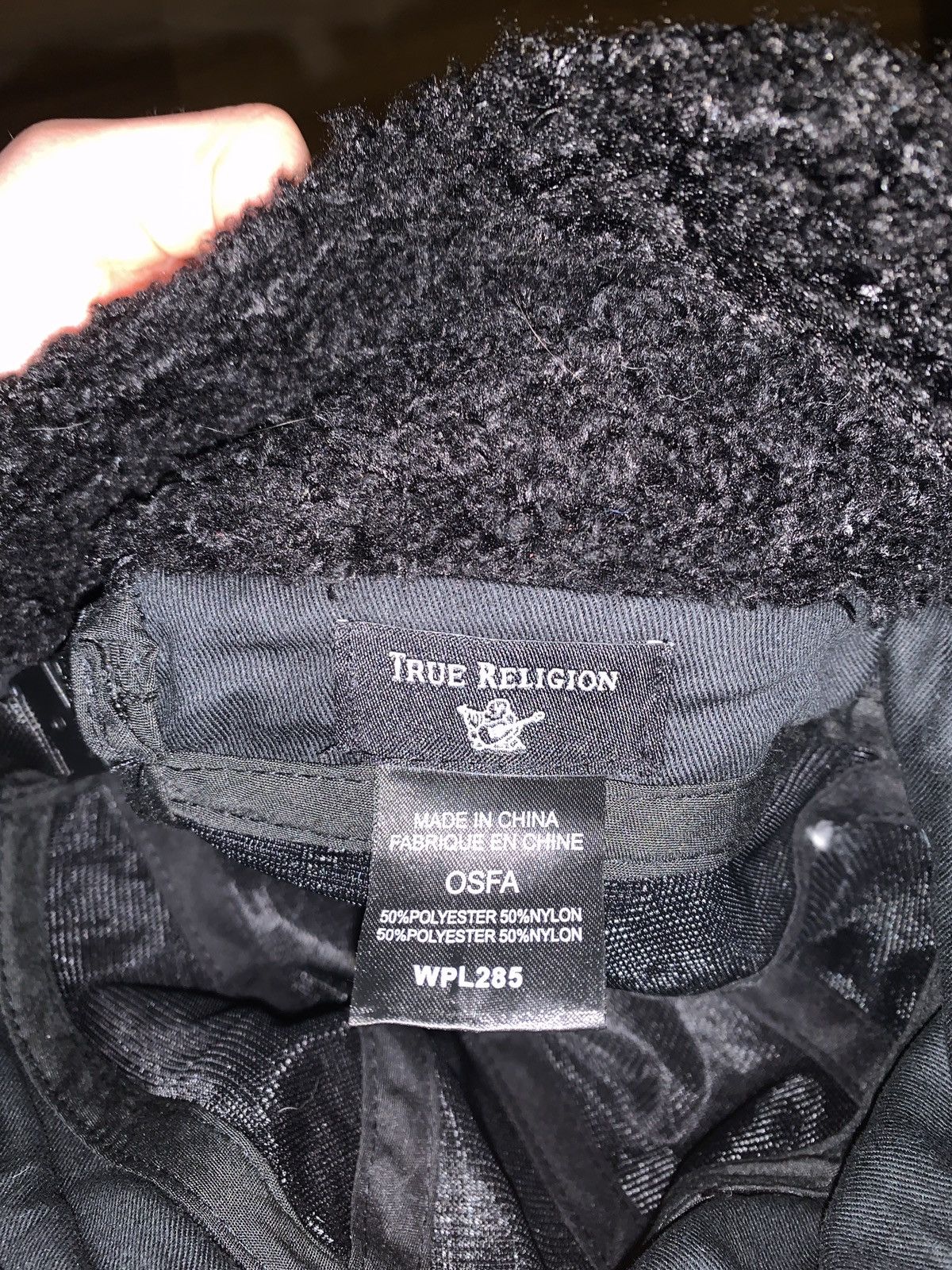 True Religion Black True Religion Nylon Cap With Ear Flaps and Strap Size ONE SIZE - 4 Thumbnail