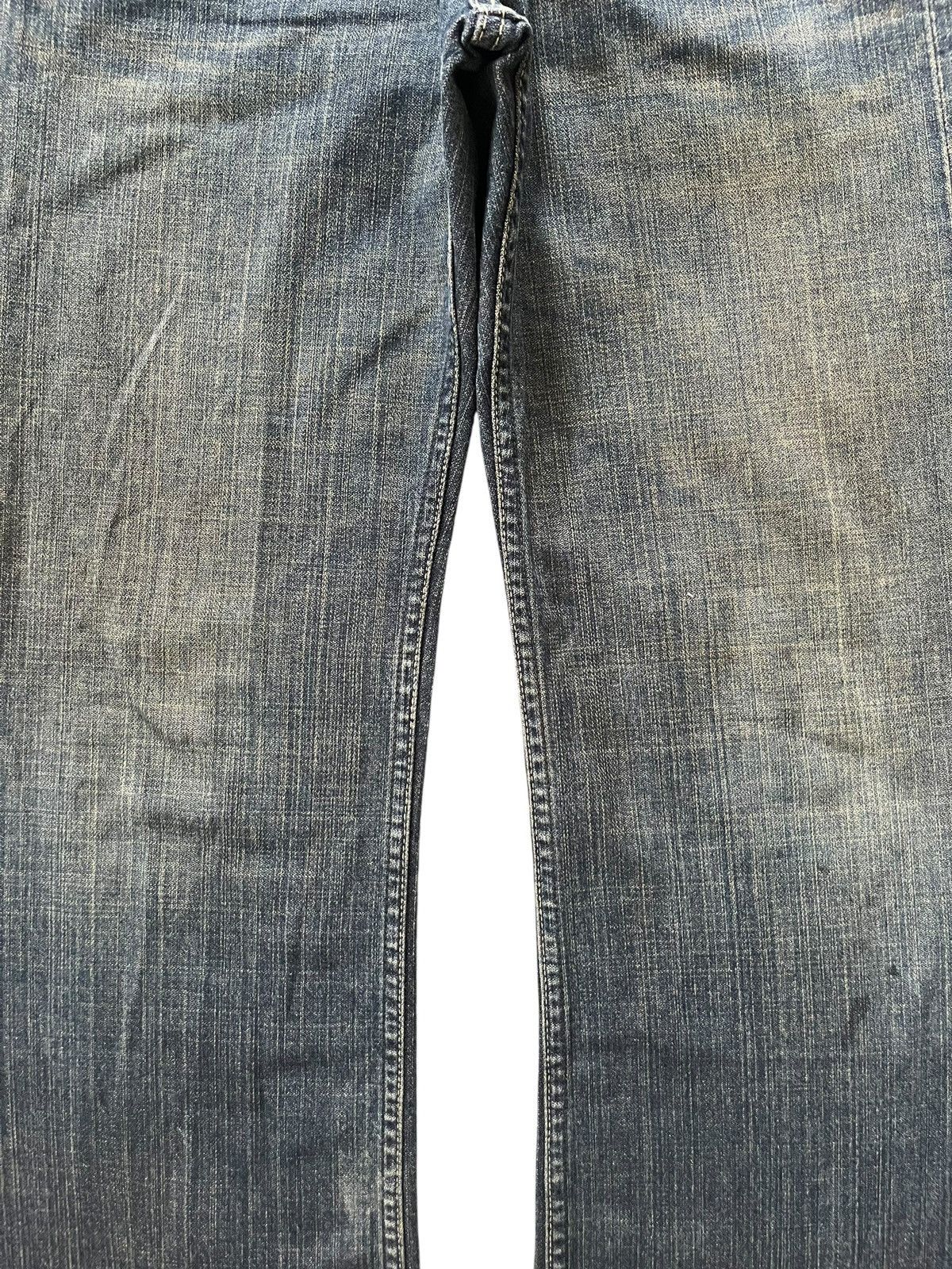 Hysteric Glamour Vintage Japanese Brand Mud Wash Distress Flare Jeans Size 28" / US 6 / IT 42 - 3 Thumbnail