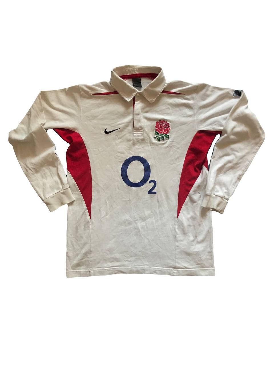 Nike Vintage 90s Nike Rugby Jersey Y2K England Long Sleeve Size US M / EU 48-50 / 2 - 1 Thumbnail