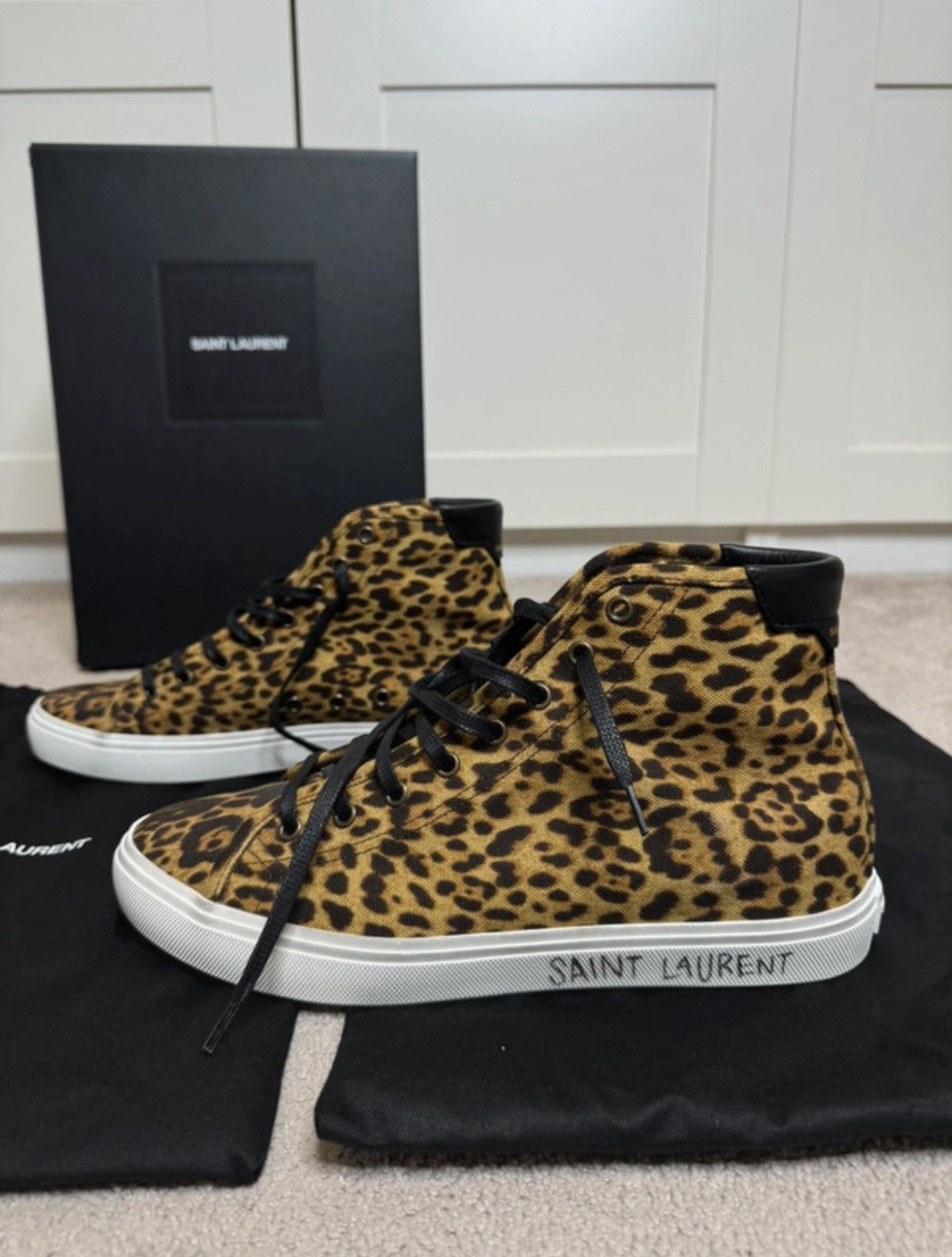 Saint Laurent Paris Saint laurant leopard print sneaker Size US 9.5 / EU 42-43 - 2 Thumbnail