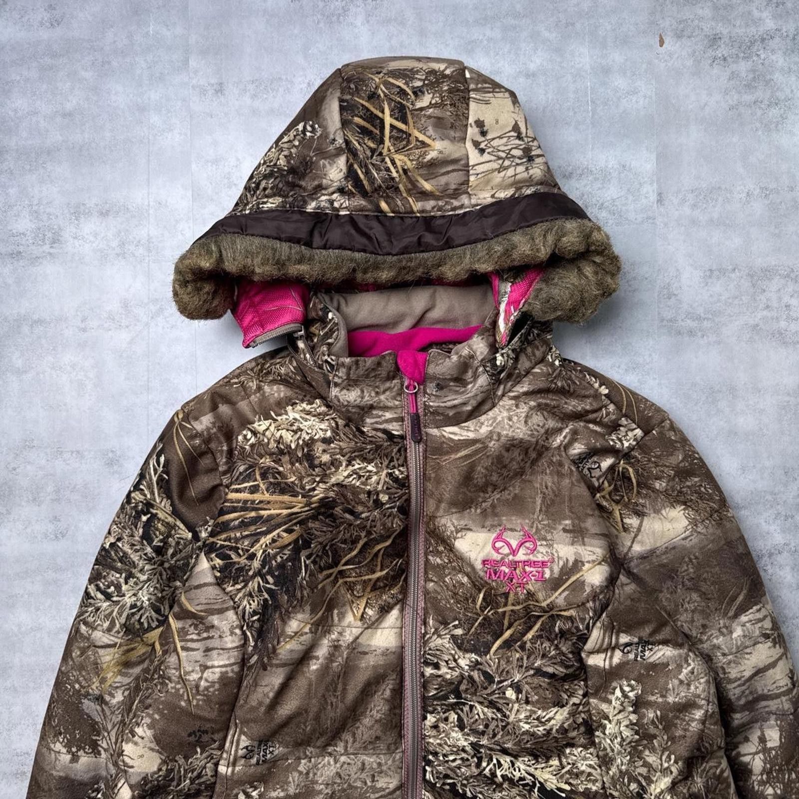 Realtree Y2K Realtree Hooded Polar Camo Jacket Size XL / US 12-14 / IT 48-50 - 4 Thumbnail