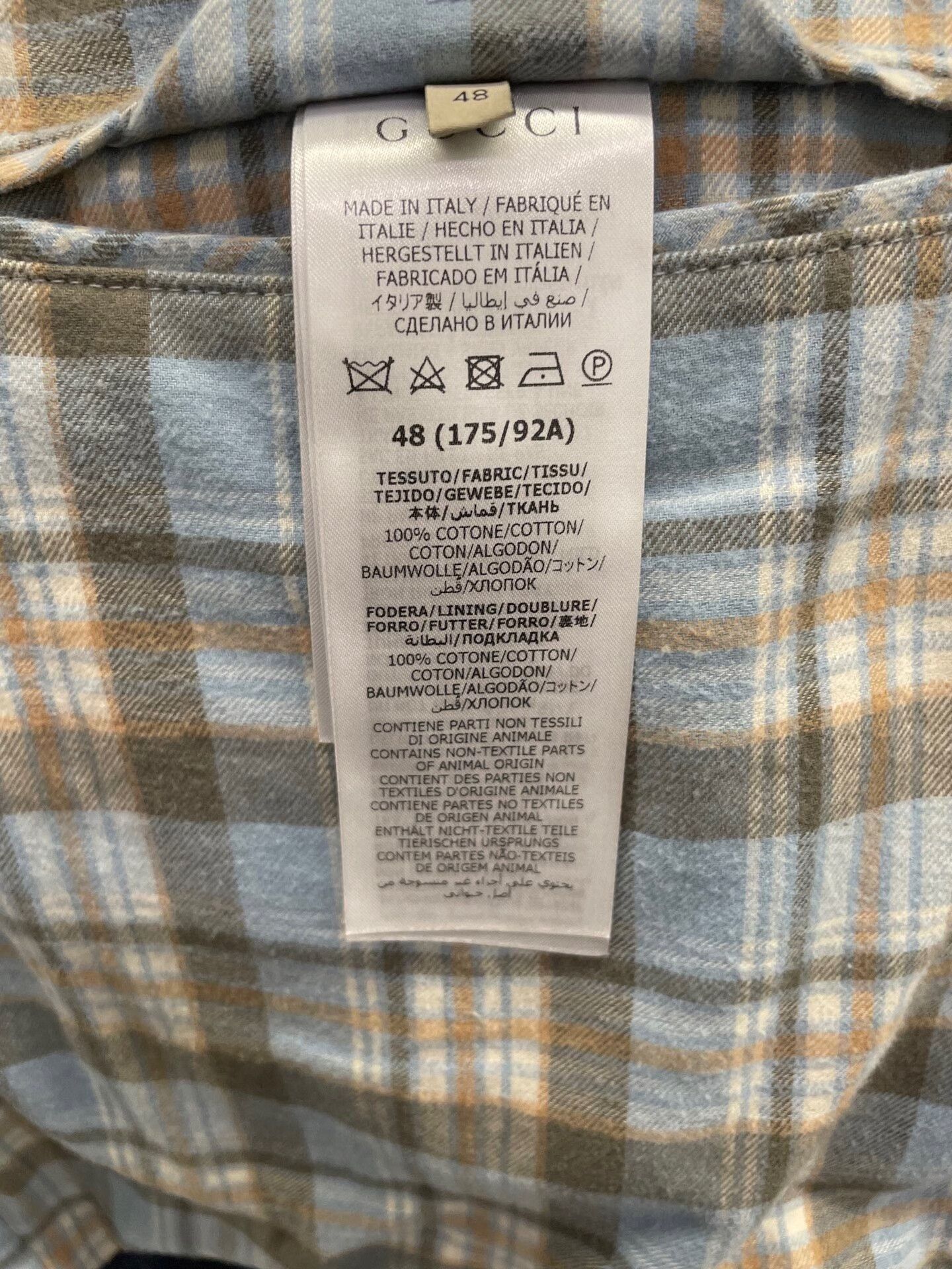 gucci denim double g printed jacket