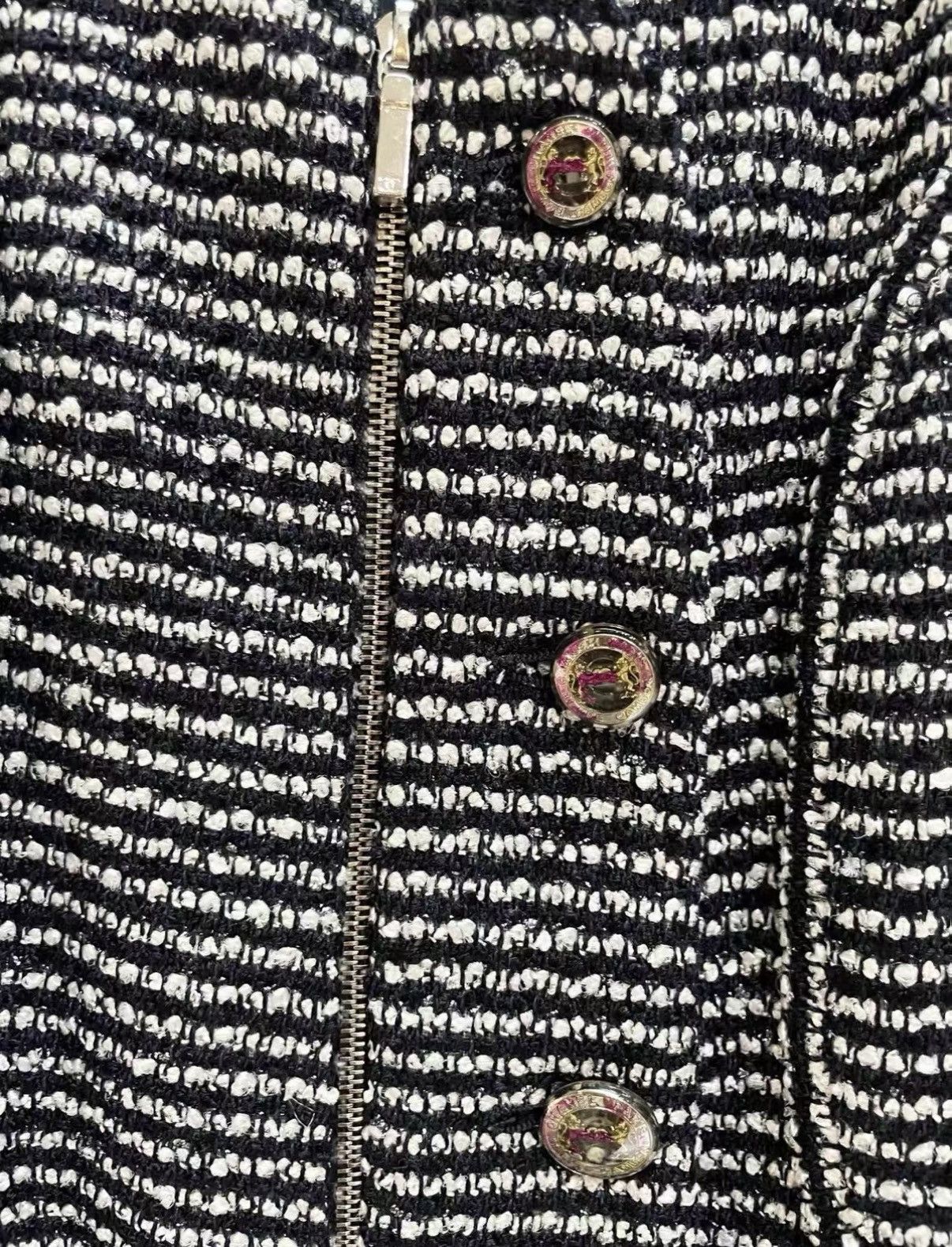 Chanel Chanel Classic Grey Tweed Long Coat J33 Size XXS / US 00 / IT 34 - 4 Thumbnail