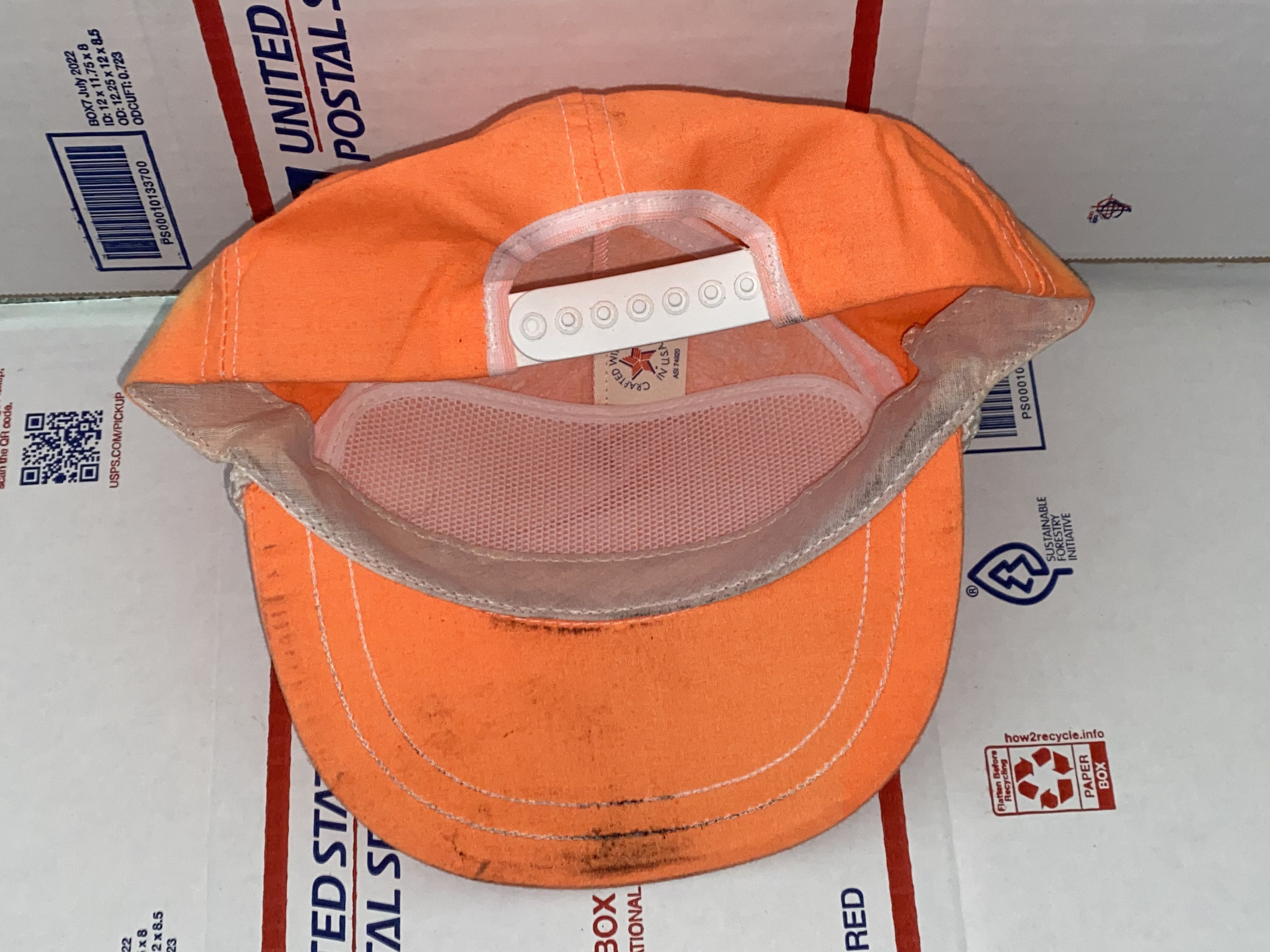 Vintage vintage orange Rope Trucker style Snapback Hat Cap 80s 90s Size ONE SIZE - 5 Thumbnail