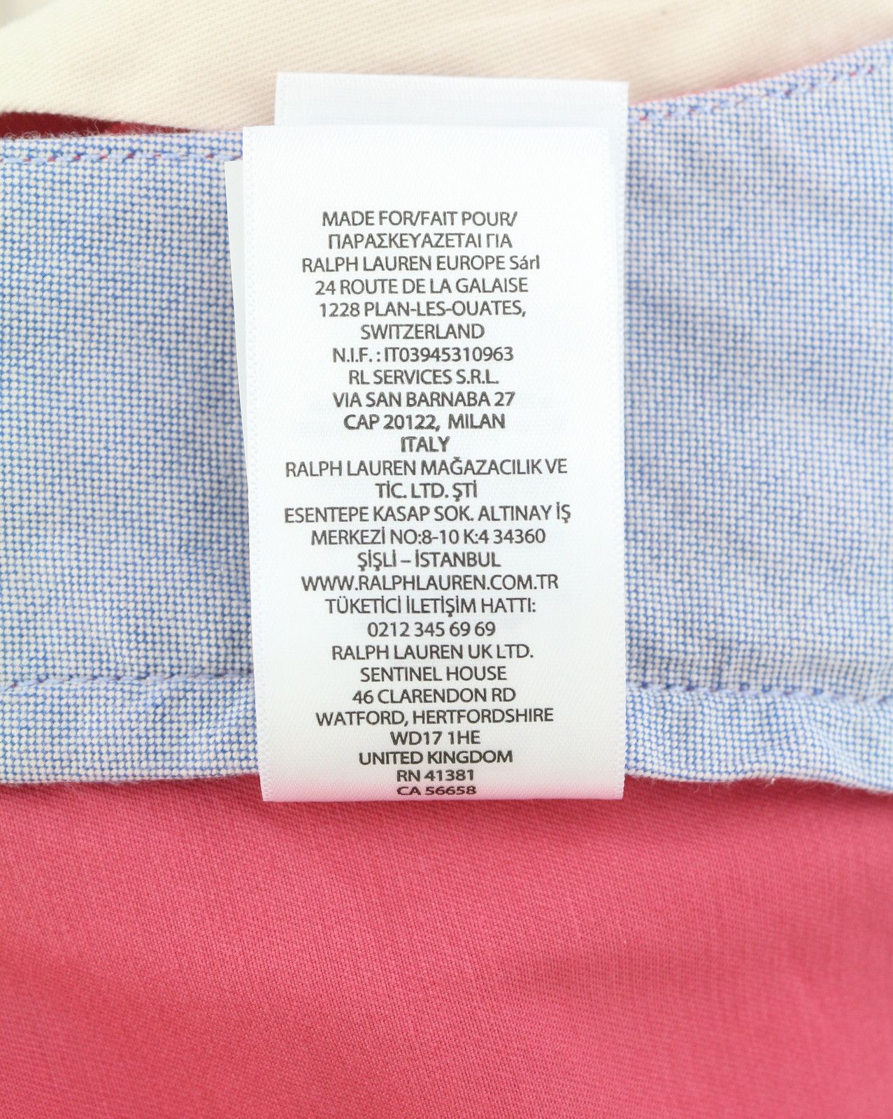 Ralph Lauren W32/L32 Pink Slim Stretch Chino Trousers 87043 Size US 32 / EU 48 - 10 Thumbnail