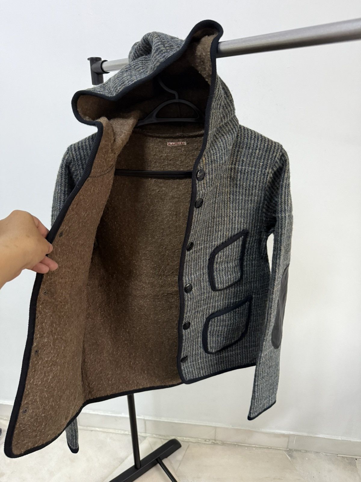 Kapital Kapital Wool-Hemp "Kamp" Hooded Jacket Size US XS / EU 42 / 0 - 8 Thumbnail