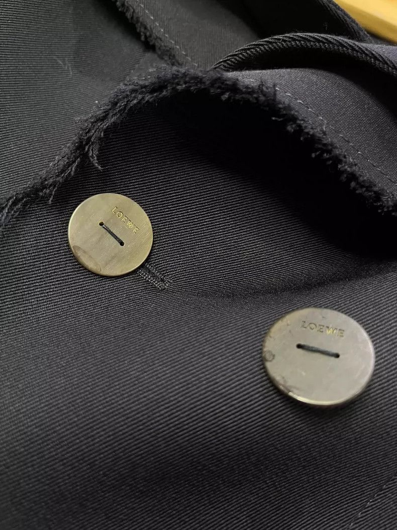 Loewe Loewe Double collar trench coat, dark blue Size S / US 4 / IT 40 - 7 Thumbnail