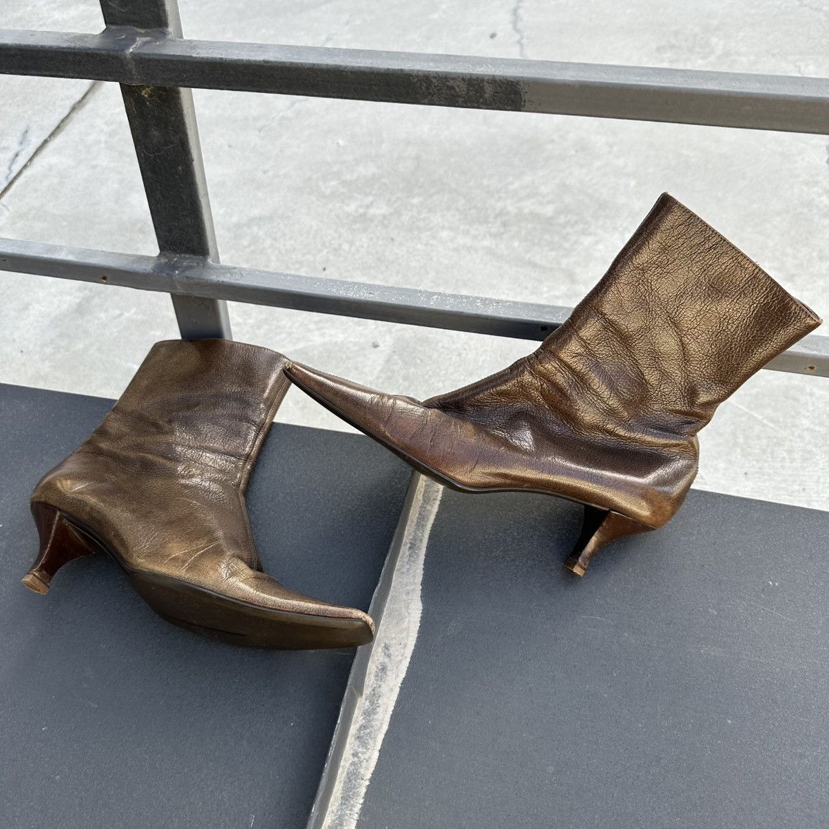 Y/Project Luxury Bally Heels Leather Shoes Y2K Old Money 00s USA Size US 8 / IT 38 - 1 Thumbnail