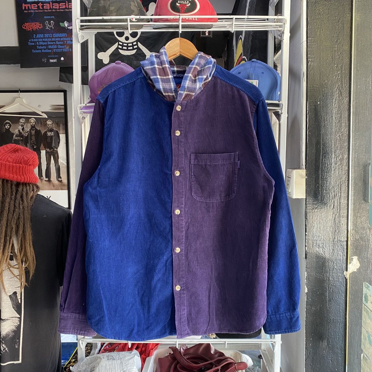 Supreme Supreme SS17 Hooded Color Blocked Corduroy Shirt Size US M / EU 48-50 / 2 - 1 Thumbnail