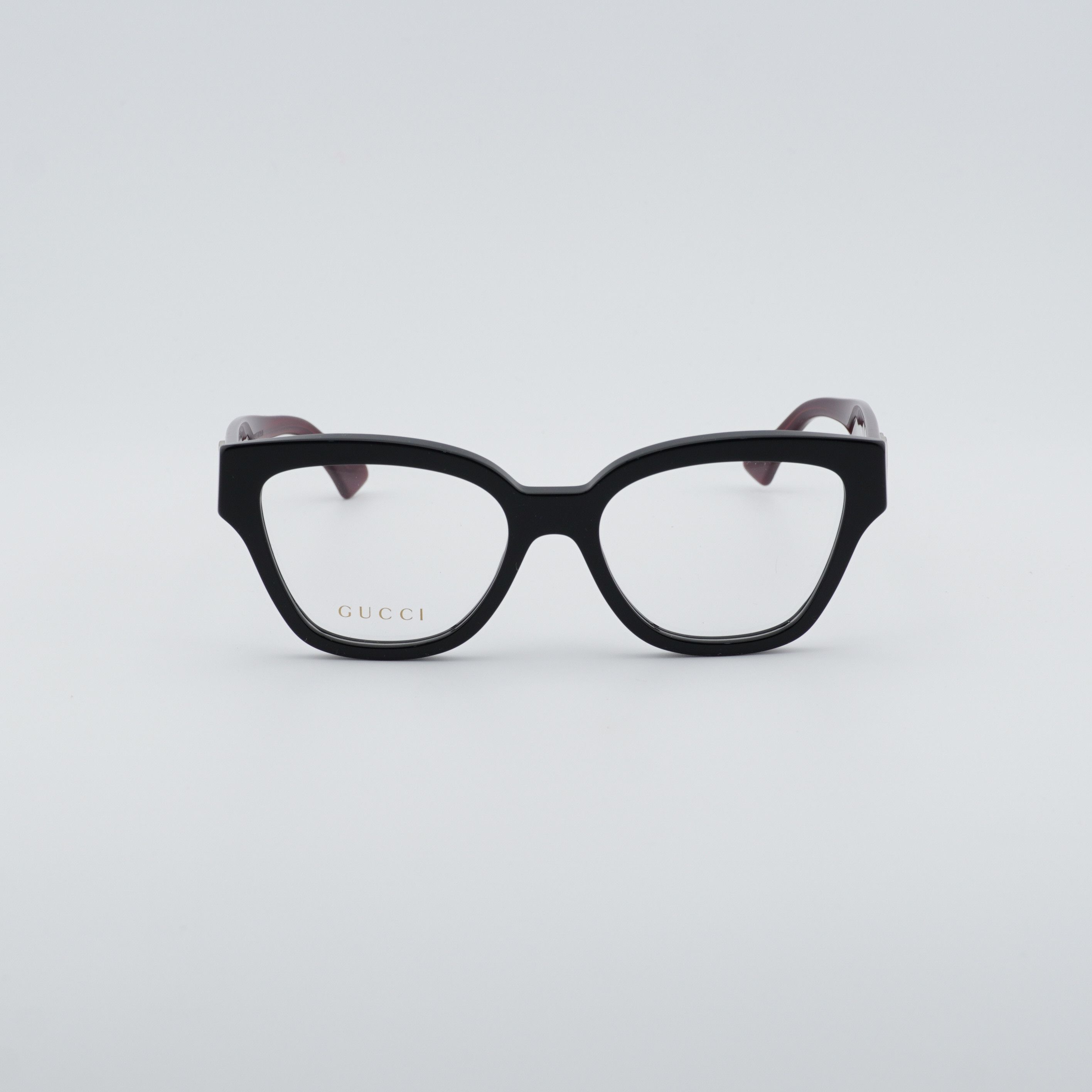 Gucci Gucci GG1424O 013 Eyeglasses Black / Red 54mm Cat Eye Frame Size ONE SIZE - 6 Thumbnail