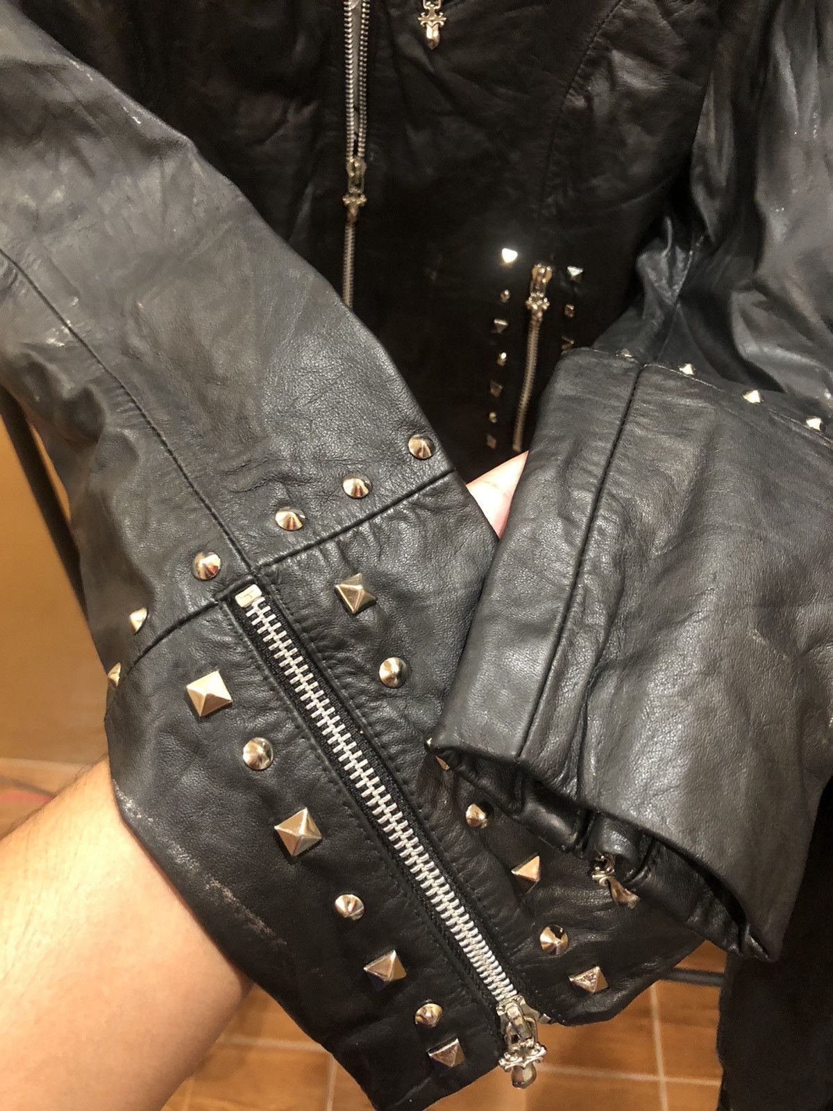 Wilsons Leather Led Zepellin Leather jacket Size S / US 4 / IT 40 - 10 Thumbnail