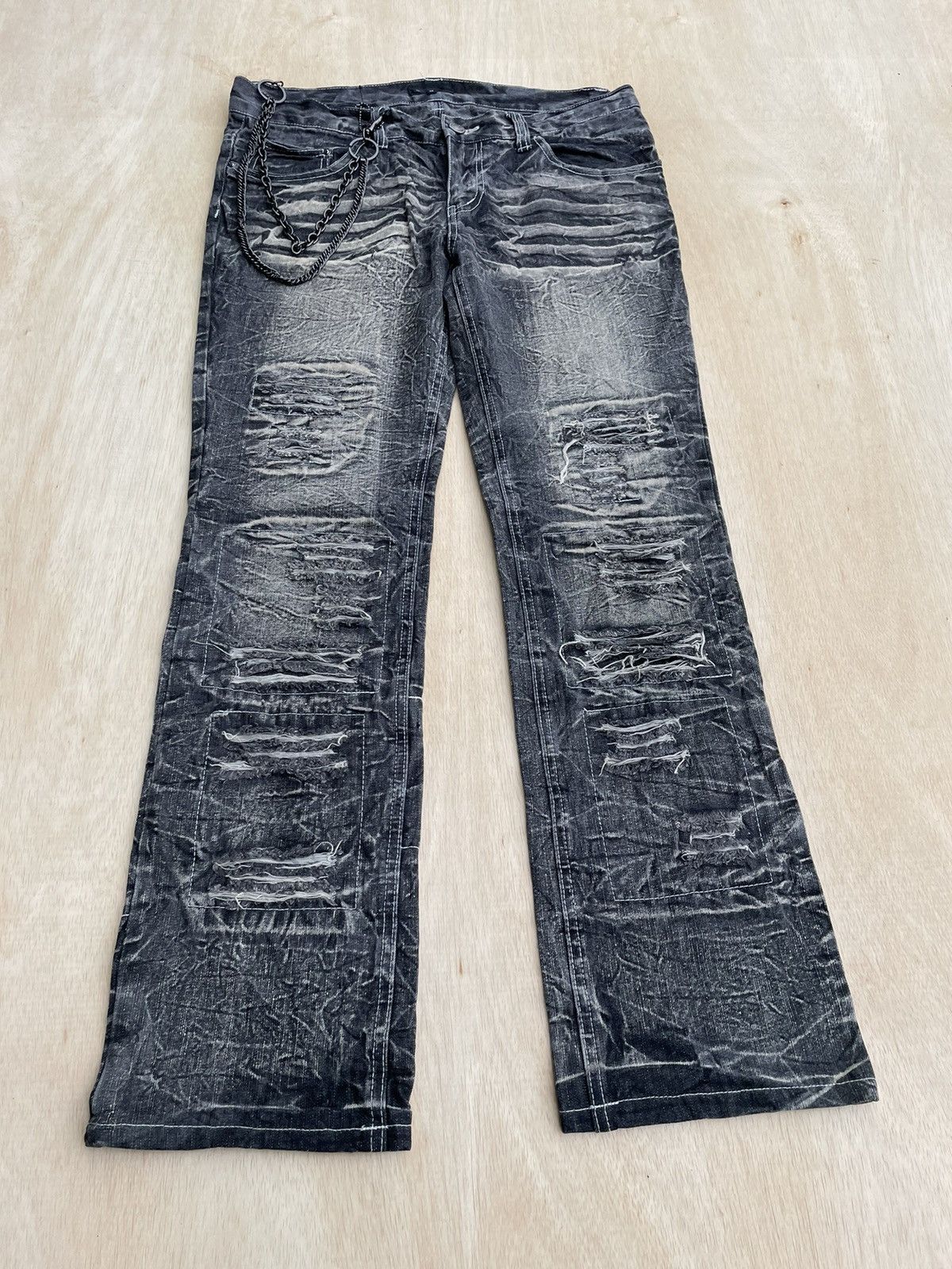 【LOWBOX】 Damage Design Denim Men's LOWBOX Denim | Grailed