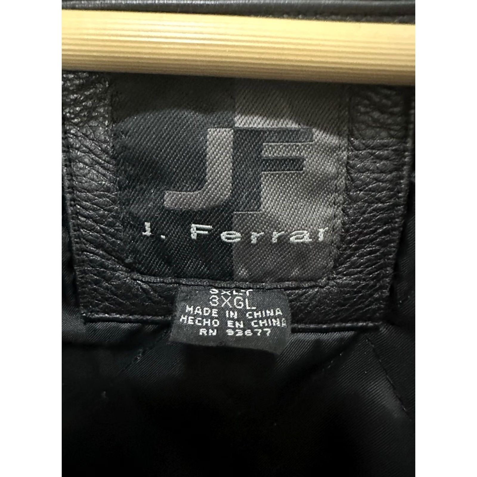Ferrari VTG J Ferrar Black Leather Coat 3XLT Heavy Quilted Lined Overcoat Mens Coat Size US XXL / EU 58 / 5 - 3 Thumbnail