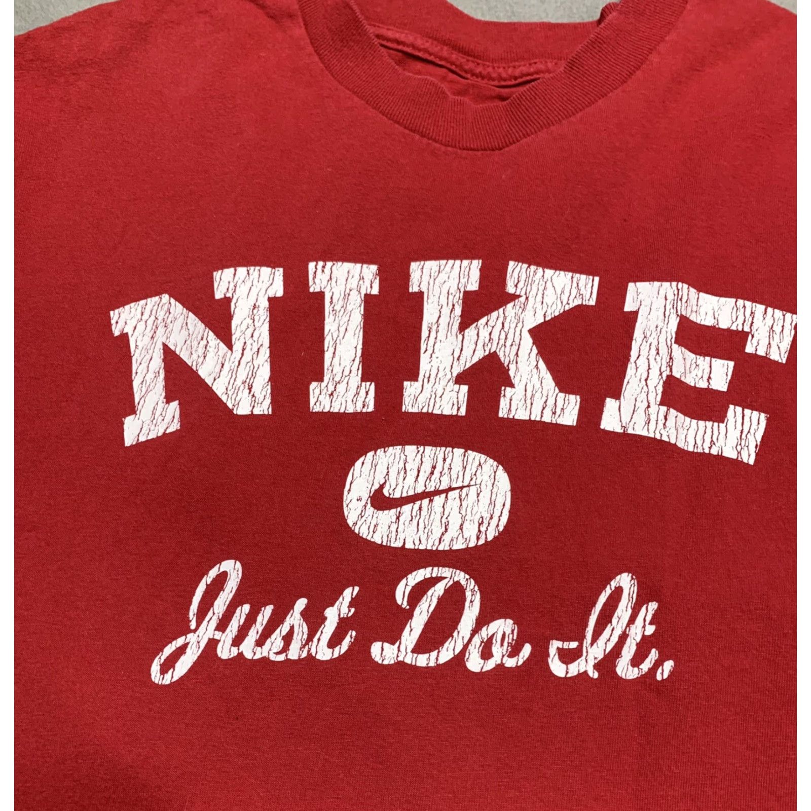 Nike Nike Mens T-Shirt Short Sleeve Logo Red M Medium Regular Cotton Sports Shirt Mens Size US M / EU 48-50 / 2 - 4 Thumbnail