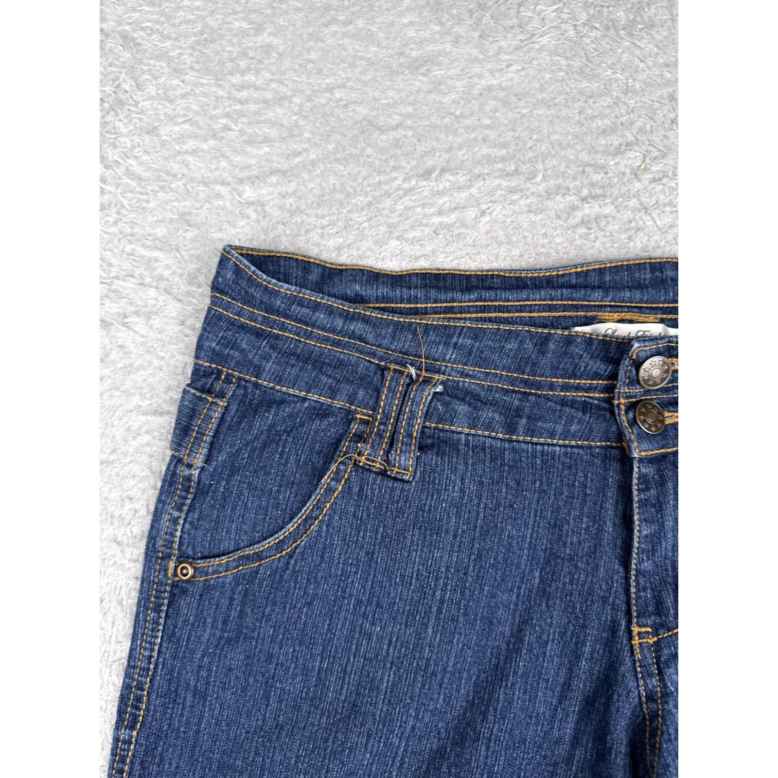Doublet Level Eight Denim Shorts Juniors 9 Blue Cutoff Raw Hem Stretch Double Button 5.5 Size 30" / US 8 / IT 44 - 4 Thumbnail
