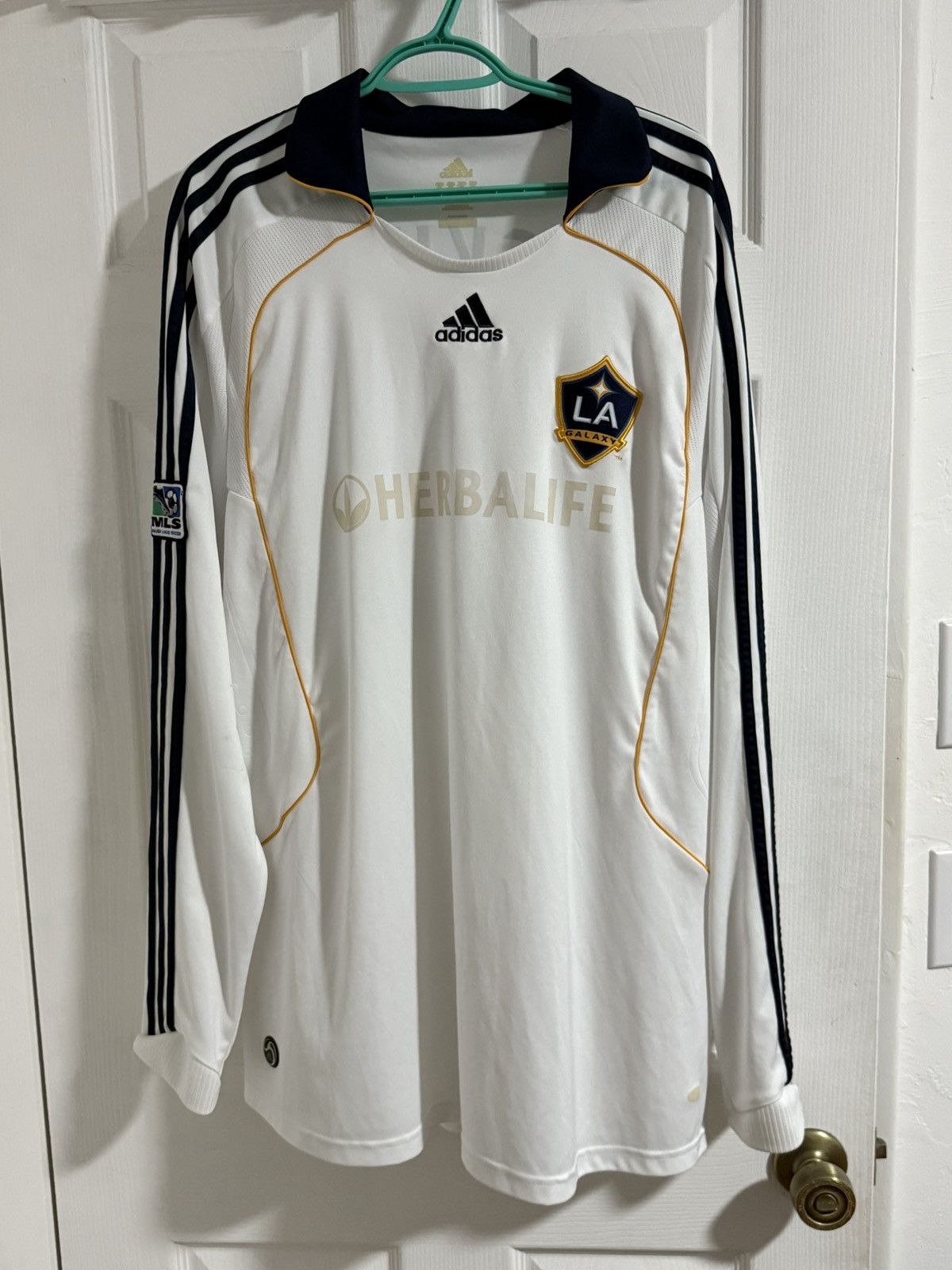 Adidas Adidas LA galaxy David Beckham jersey 2008 Size US XXL / EU 58 / 5 - 2 Thumbnail