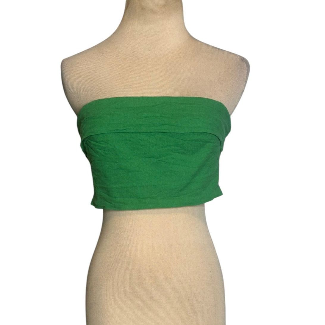 PRINCESS POLLY Princes Polly vibrant green bandeau strapless top size 4 Size S / US 4 / IT 40 - 12 Thumbnail