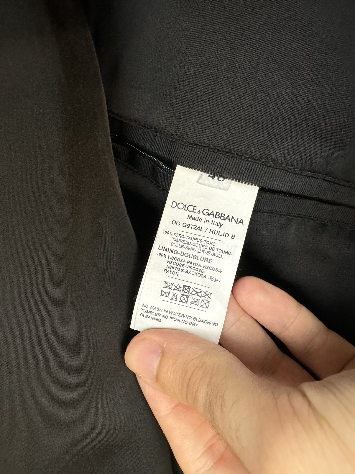 2010s Dolce & Gabbana aviator boxy bomber leather jacket